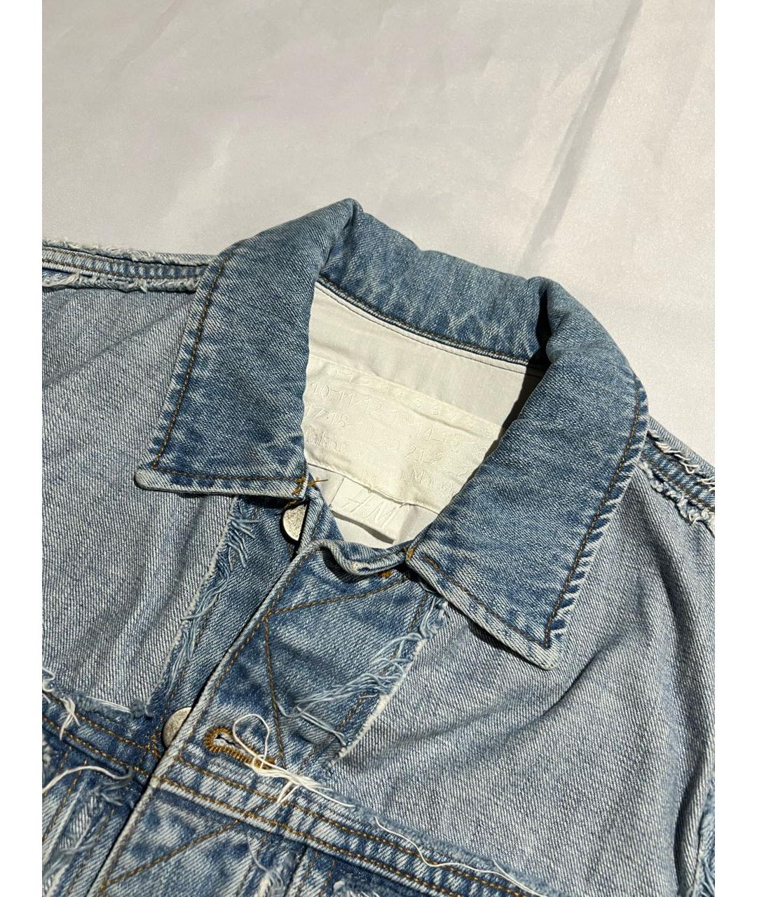 MAISON MARGIELA Голубая хлопковая куртка, фото 2