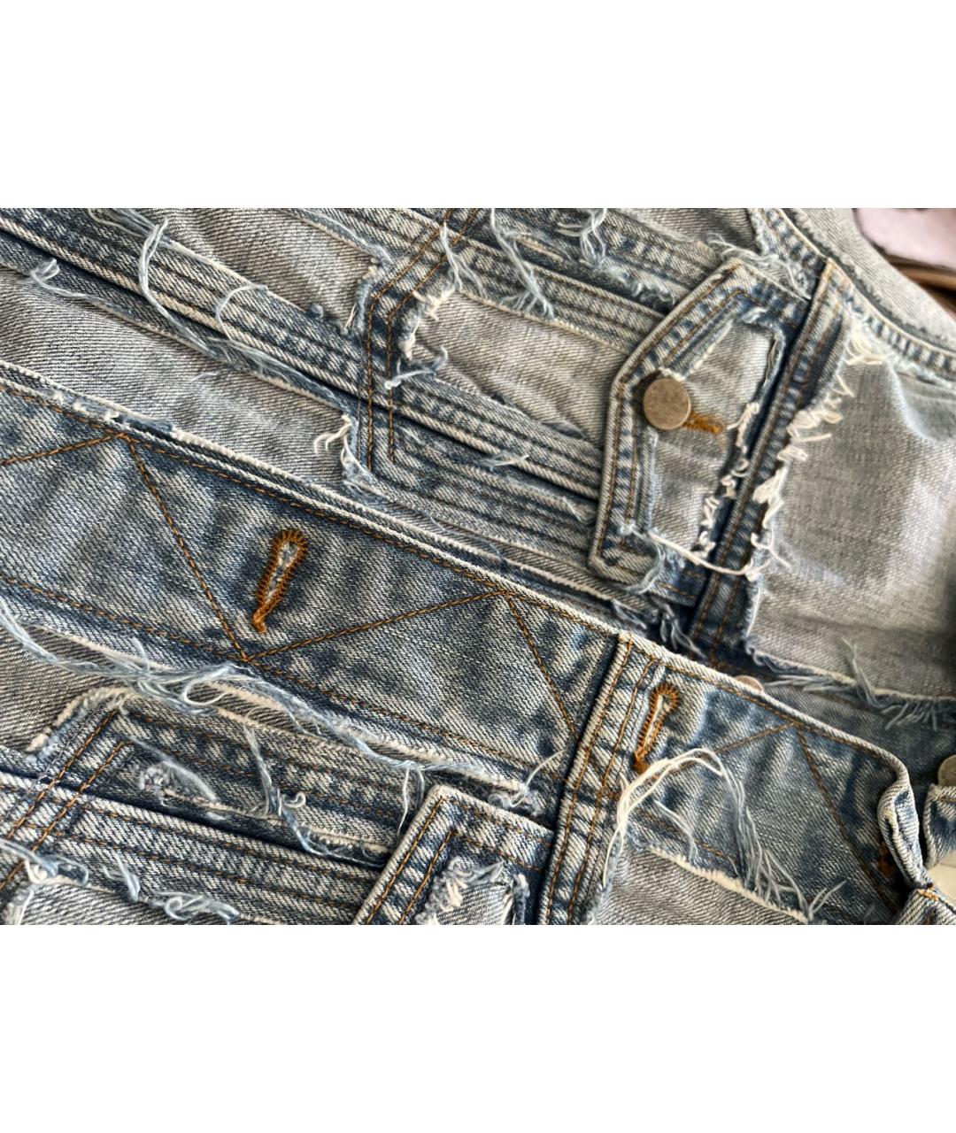 MAISON MARGIELA Голубая хлопковая куртка, фото 3