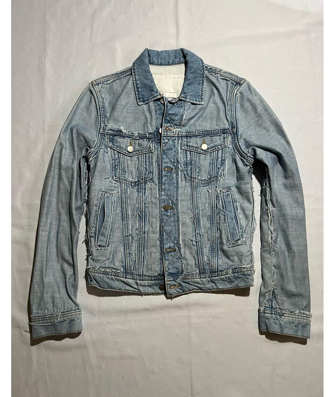 MAISON MARGIELA Голубая хлопковая куртка, фото 4
