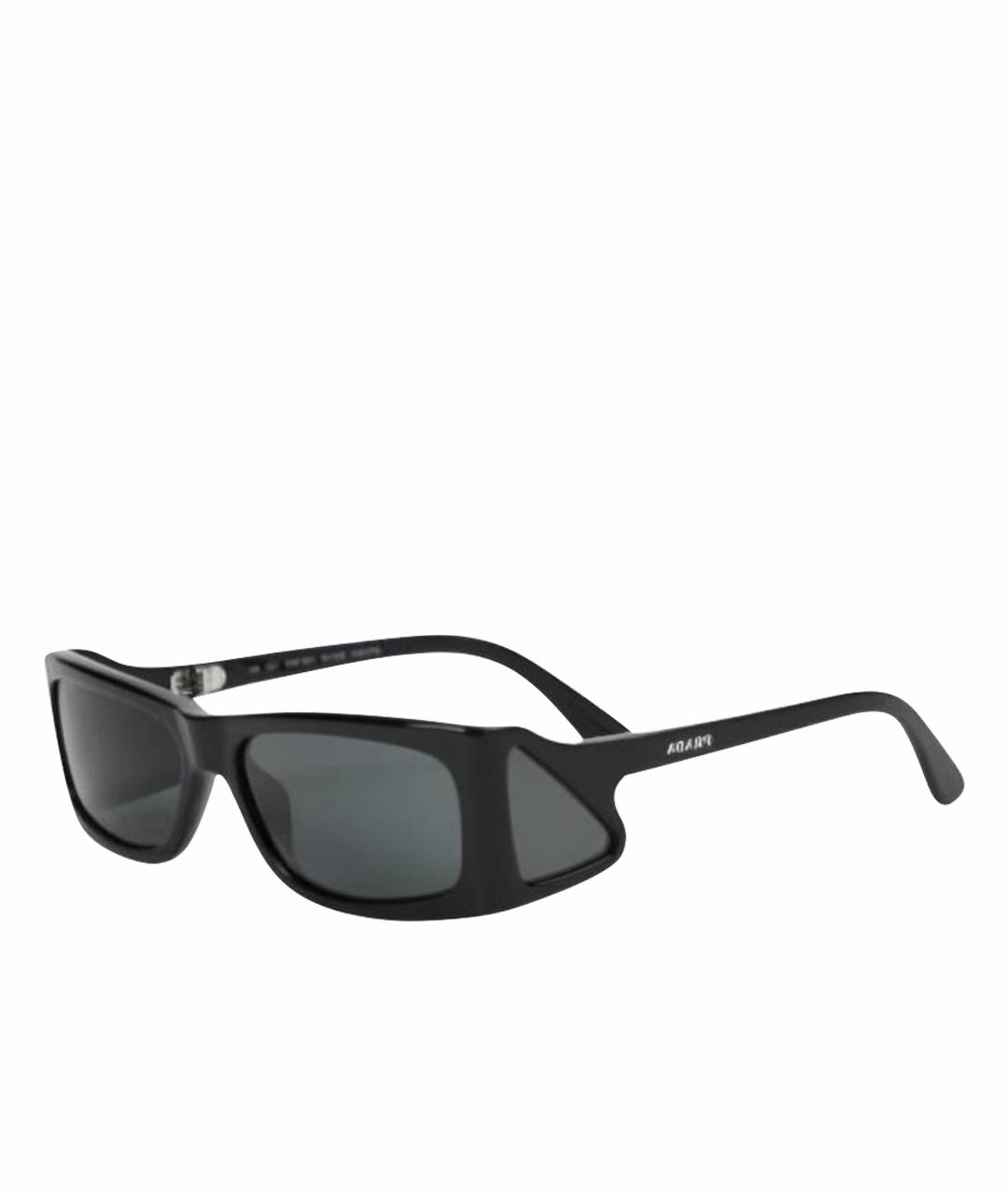 PRADA Черные пластиковые солнцезащитные очки, фото 1