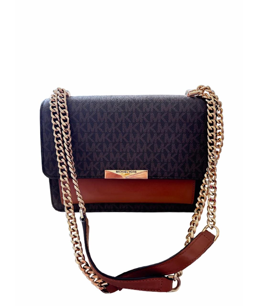 MICHAEL KORS Коричневая сумка через плечо из искусственной кожи, фото 1