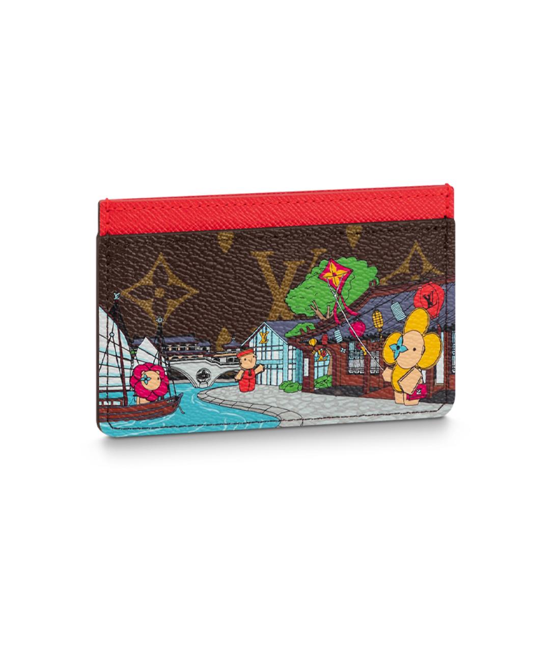 LOUIS VUITTON Коричневый кардхолдер, фото 1