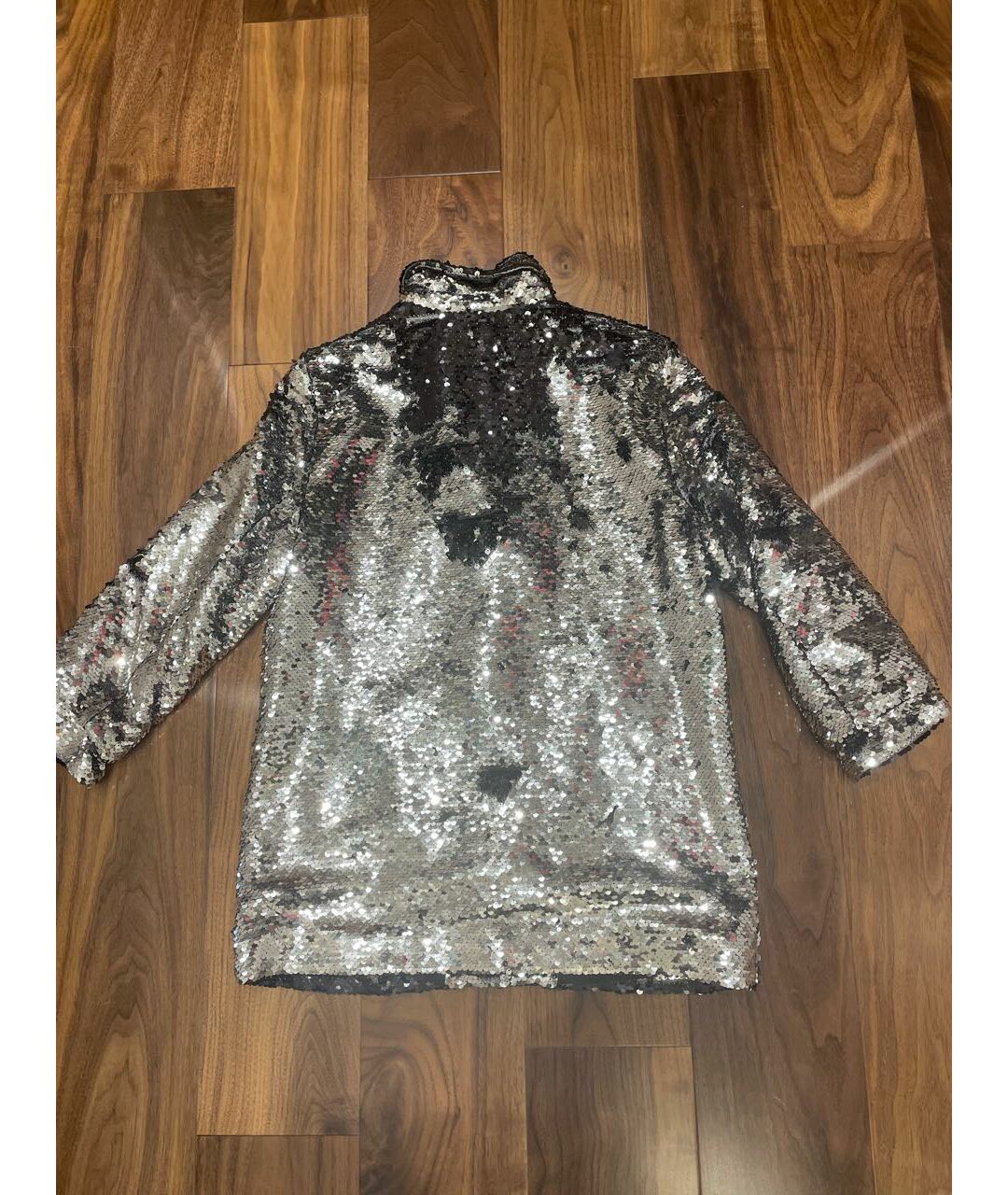 ITMFL Серебрянный полиэстеровый жакет/пиджак, фото 2