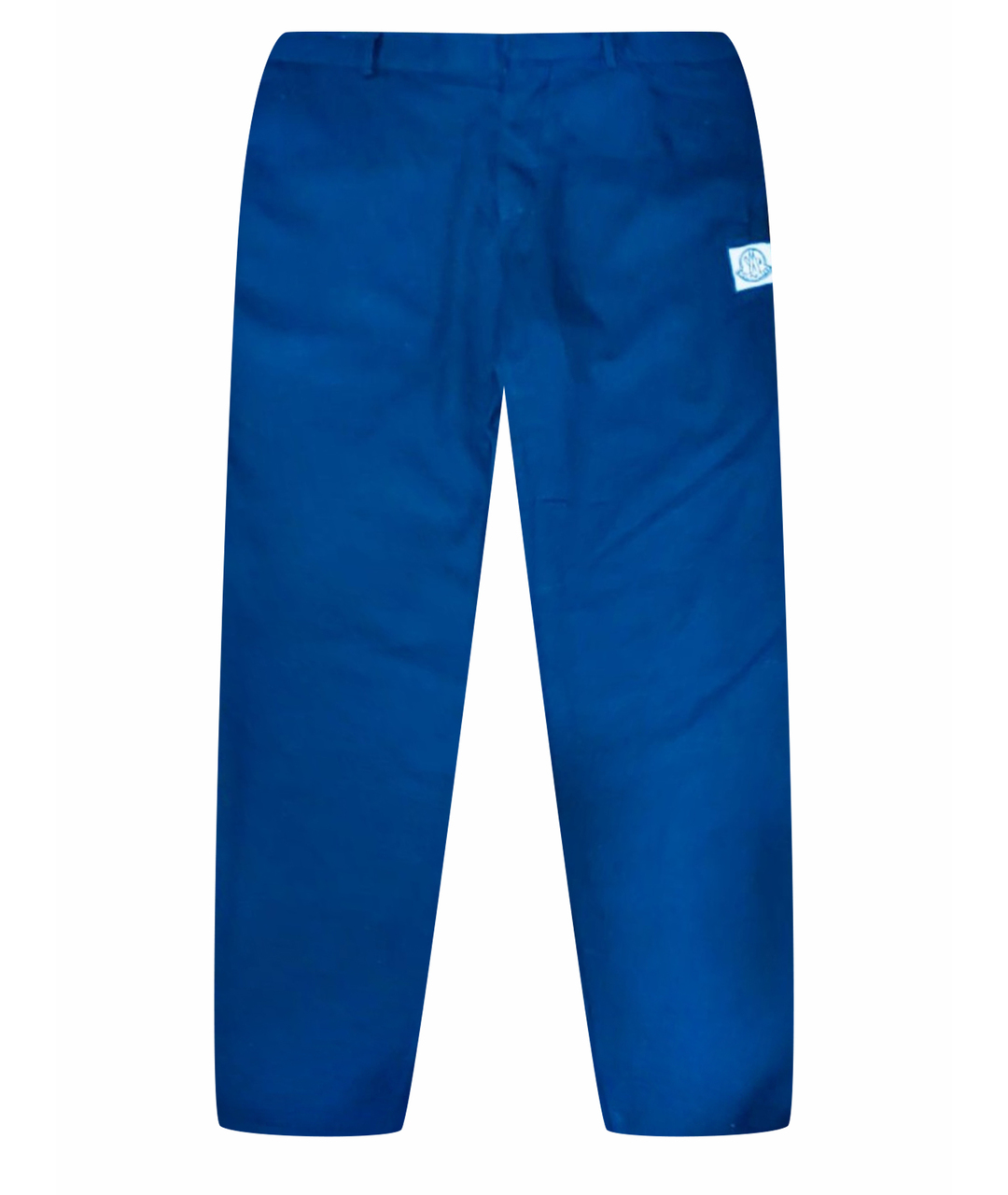 MONCLER Темно-синие шерстяные брюки чинос, фото 1