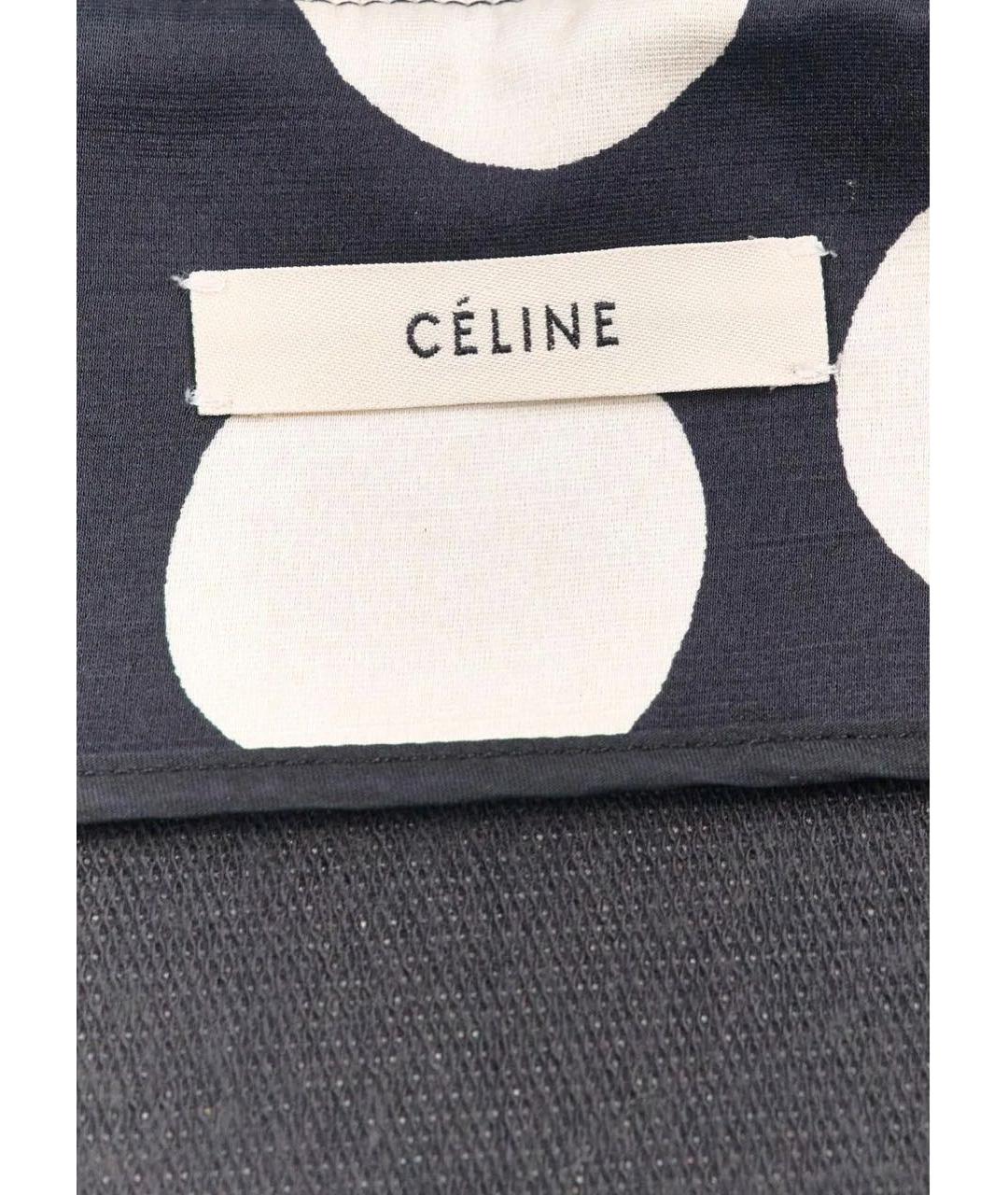 CELINE Мульти шелковая юбка миди, фото 3