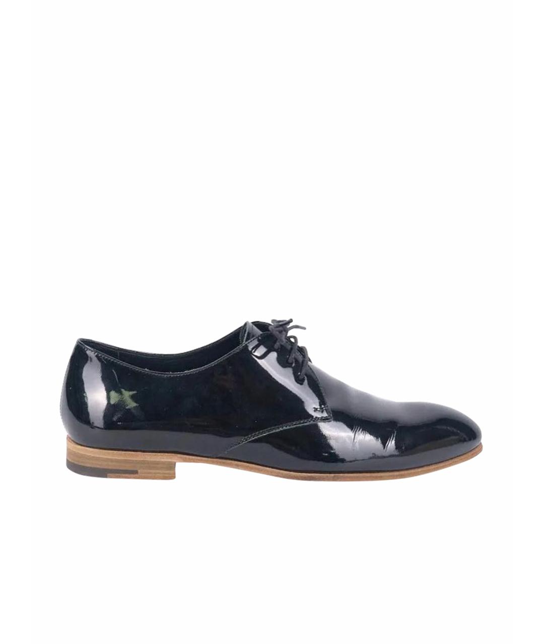 MIU MIU Черные туфли из лакированной кожи, фото 1