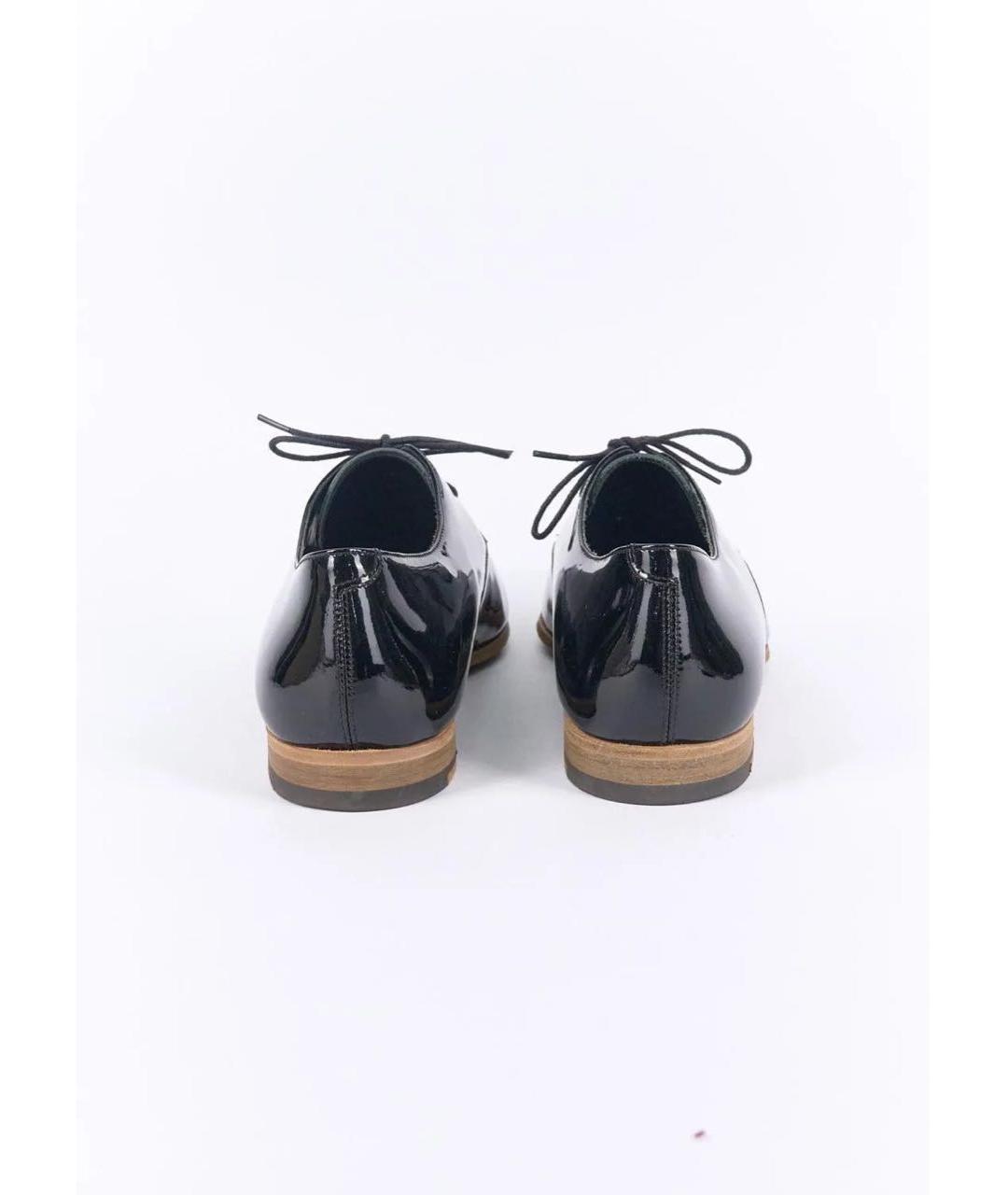 MIU MIU Черные туфли из лакированной кожи, фото 4