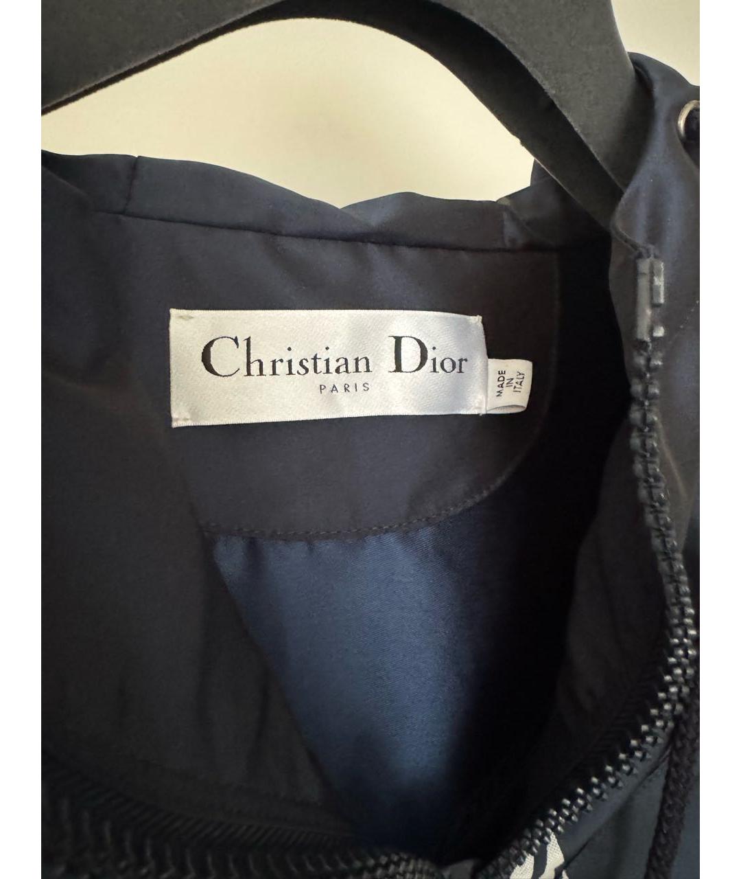 CHRISTIAN DIOR Темно-синяя полиэстеровая спортивная куртка, фото 6