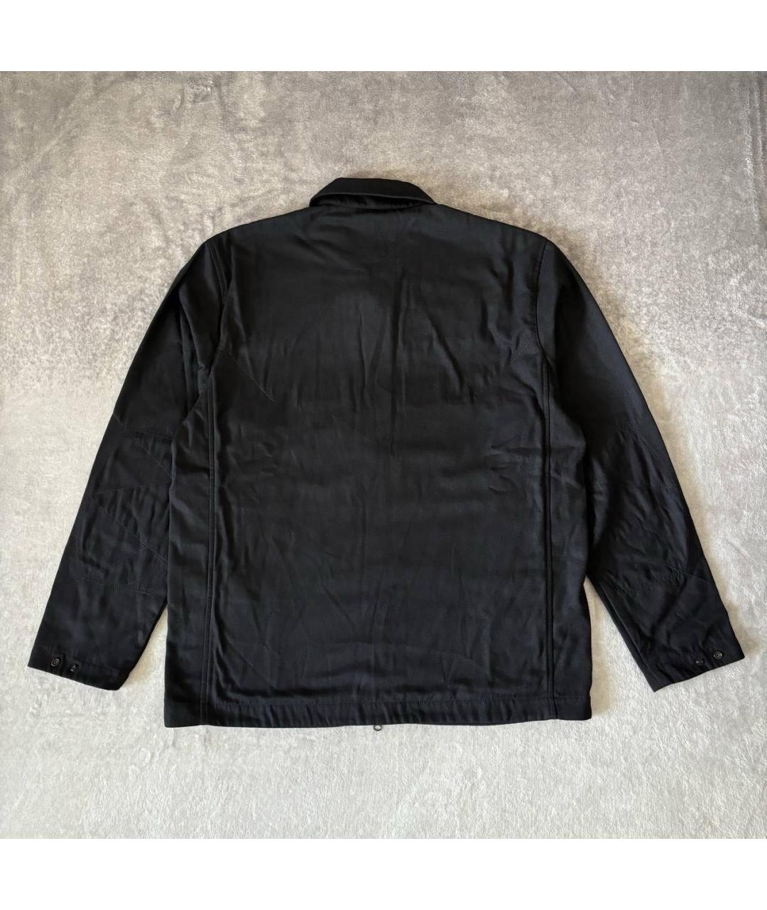 STONE ISLAND Черная хлопковая куртка, фото 2