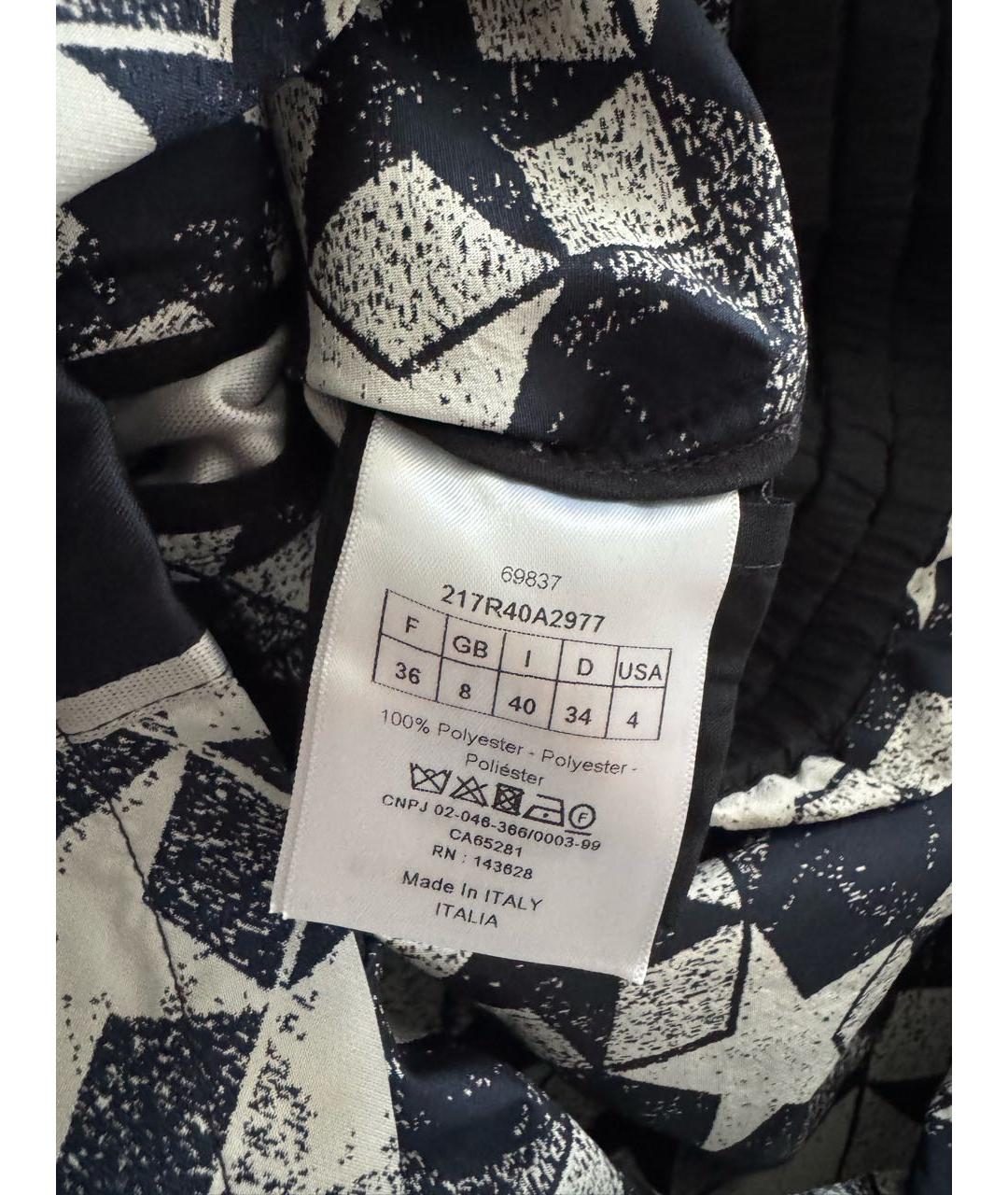 CHRISTIAN DIOR Синее полиэстеровое повседневное платье, фото 5