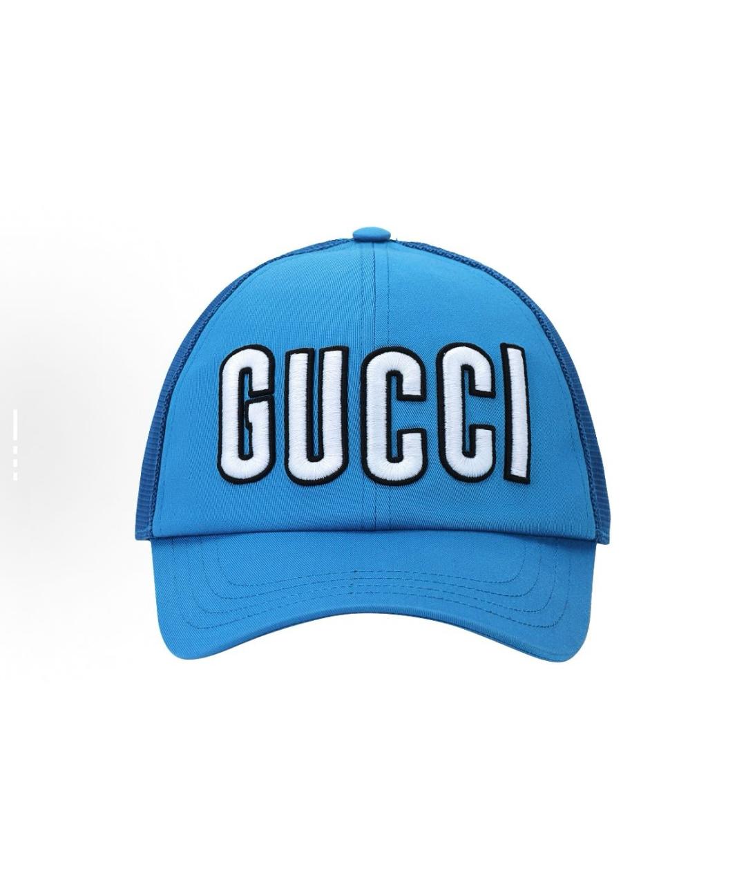 GUCCI Синяя хлопковая кепка/бейсболка, фото 2