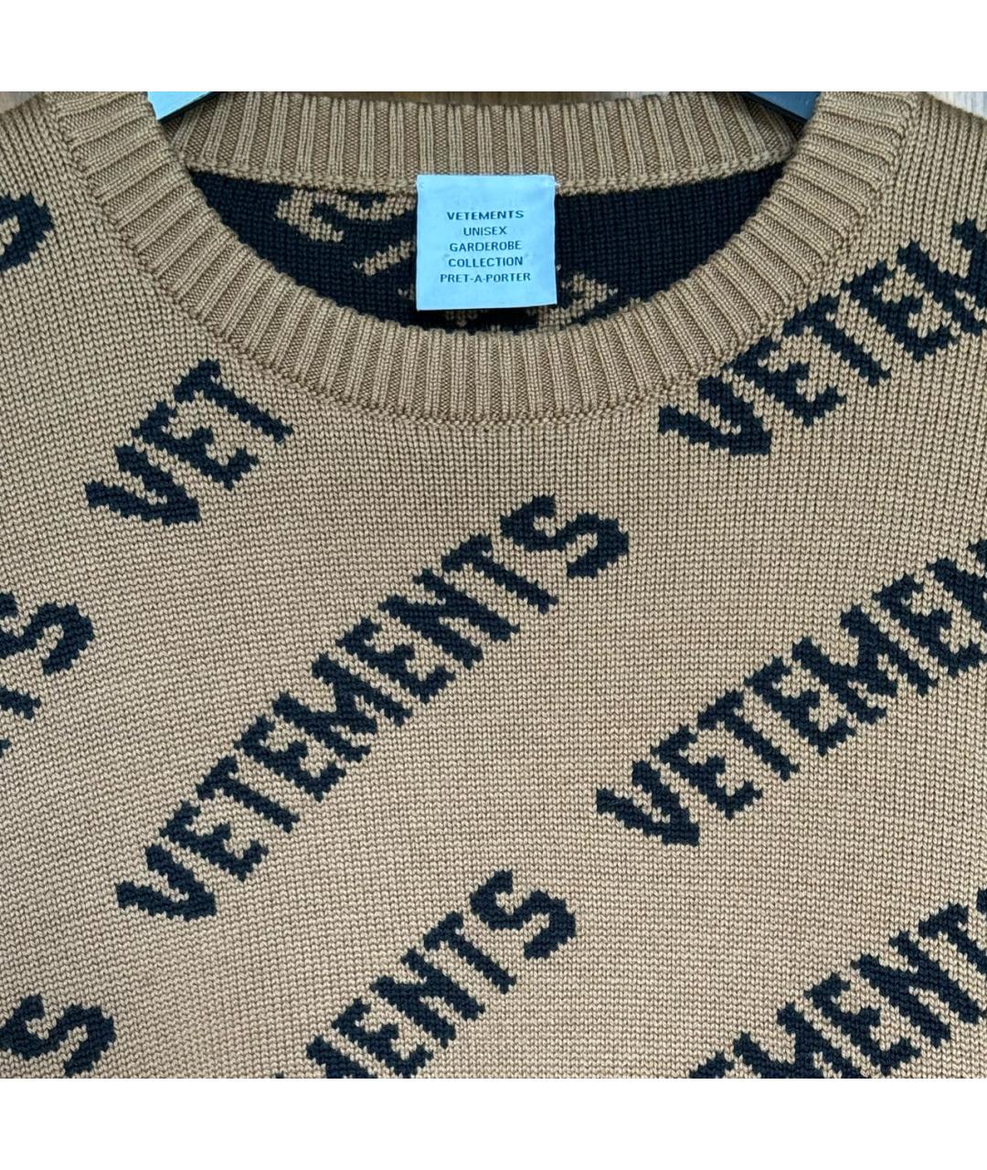 VETEMENTS Бежевый джемпер / свитер, фото 5