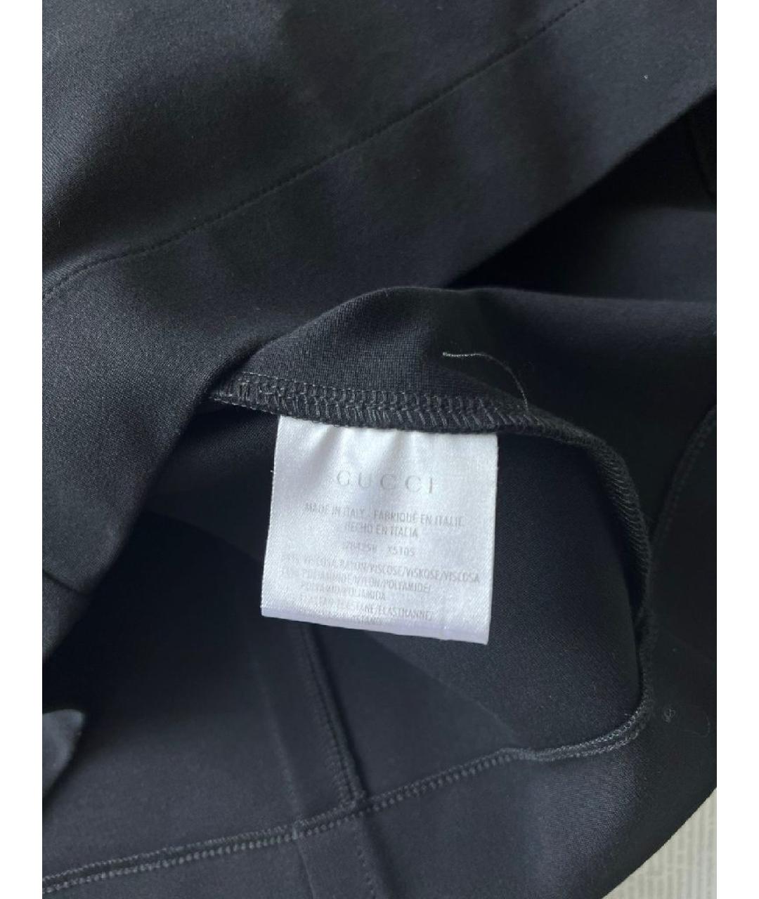 GUCCI Черное вискозное платье, фото 9