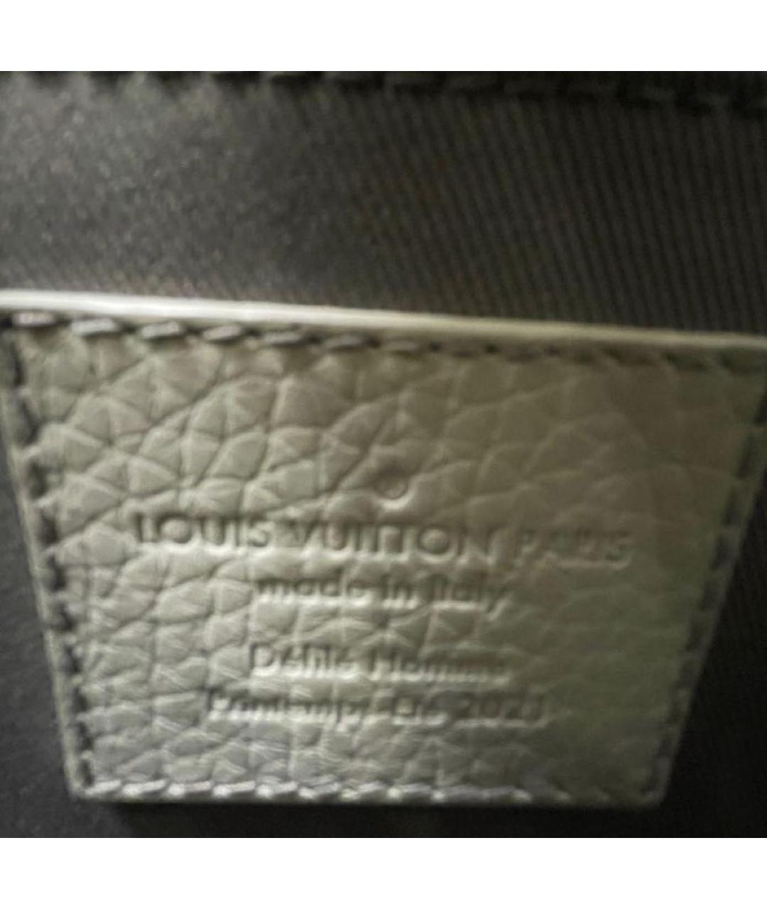 LOUIS VUITTON Белая кожаная сумка с короткими ручками, фото 7