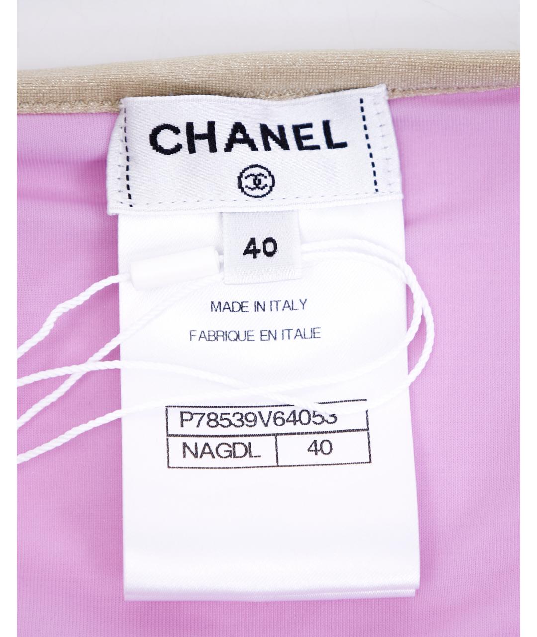 CHANEL Розовый полиамидовый купальник, фото 4
