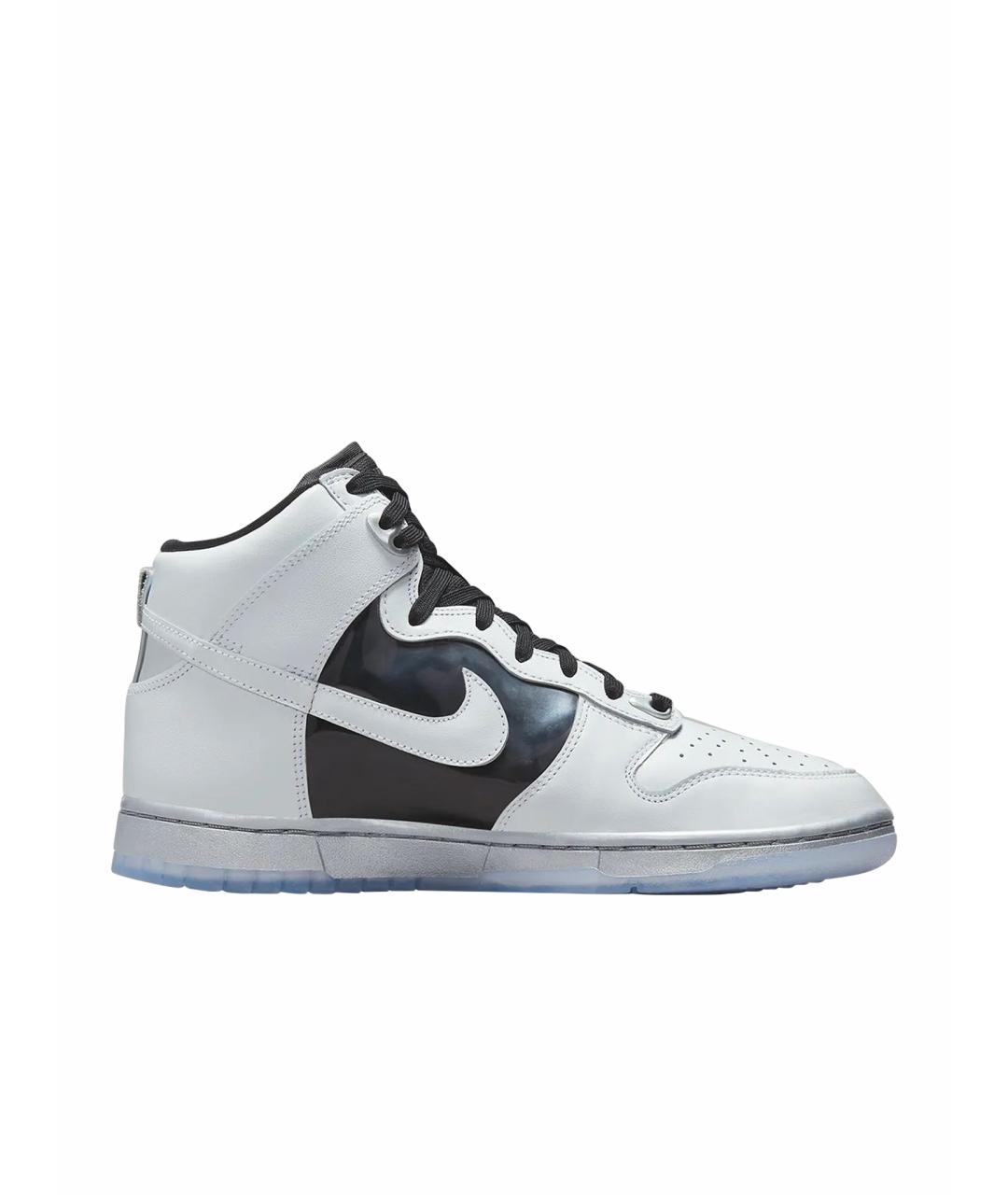 NIKE Серые кожаные кеды, фото 1