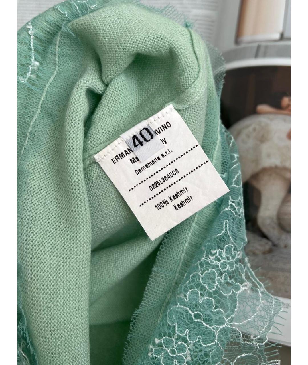 ERMANNO SCERVINO Салатовая полиамидовая майка, фото 7