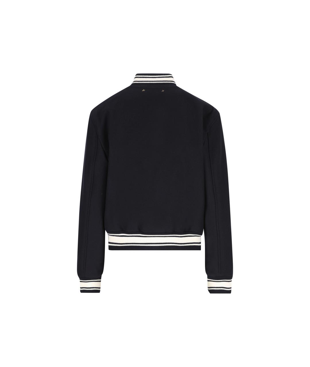 GOLDEN GOOSE DELUXE BRAND Синяя шерстяная куртка, фото 3