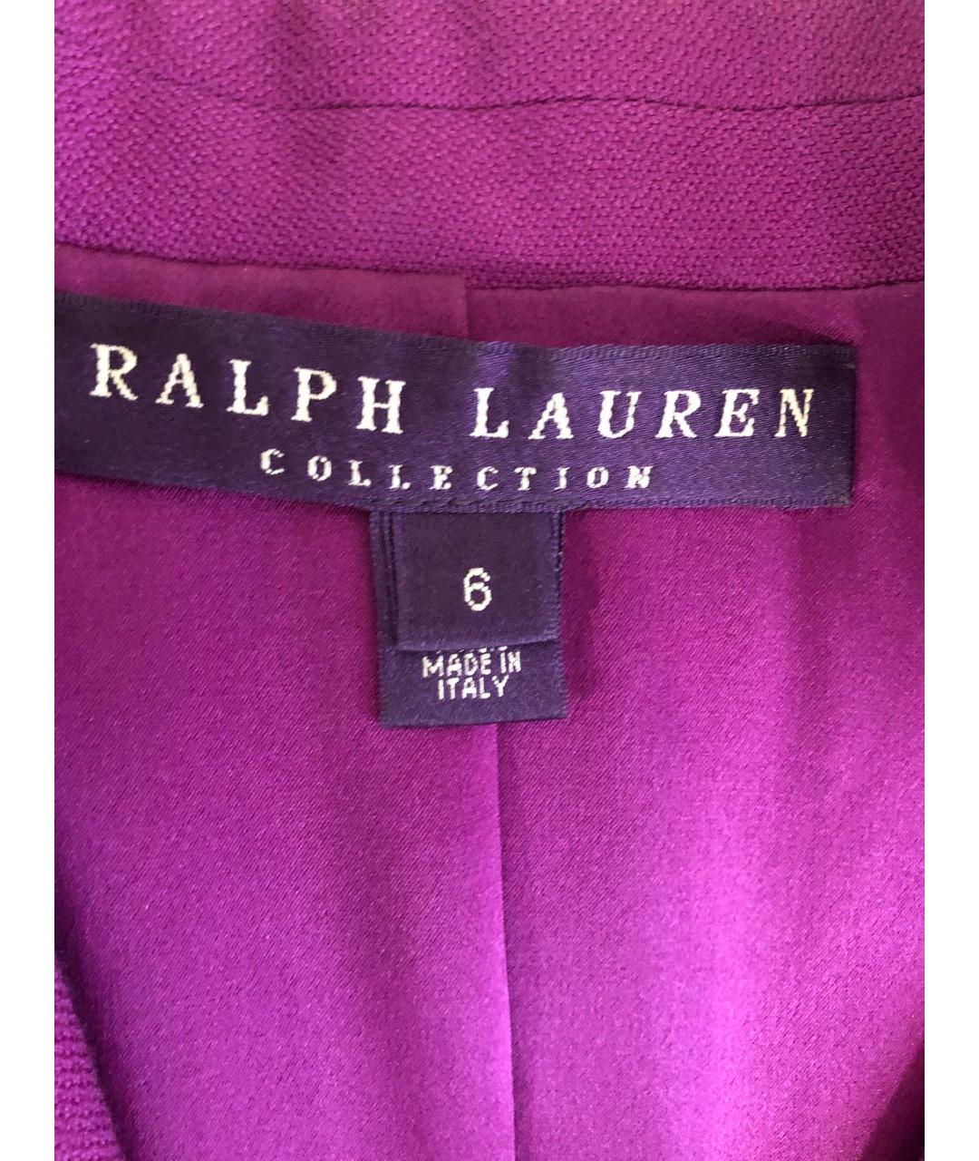RALPH LAUREN Фиолетовый кашемировый жакет/пиджак, фото 3