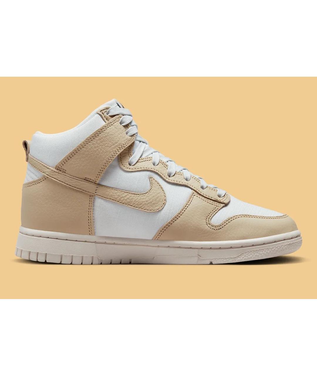 NIKE Бежевые кожаные кеды, фото 3