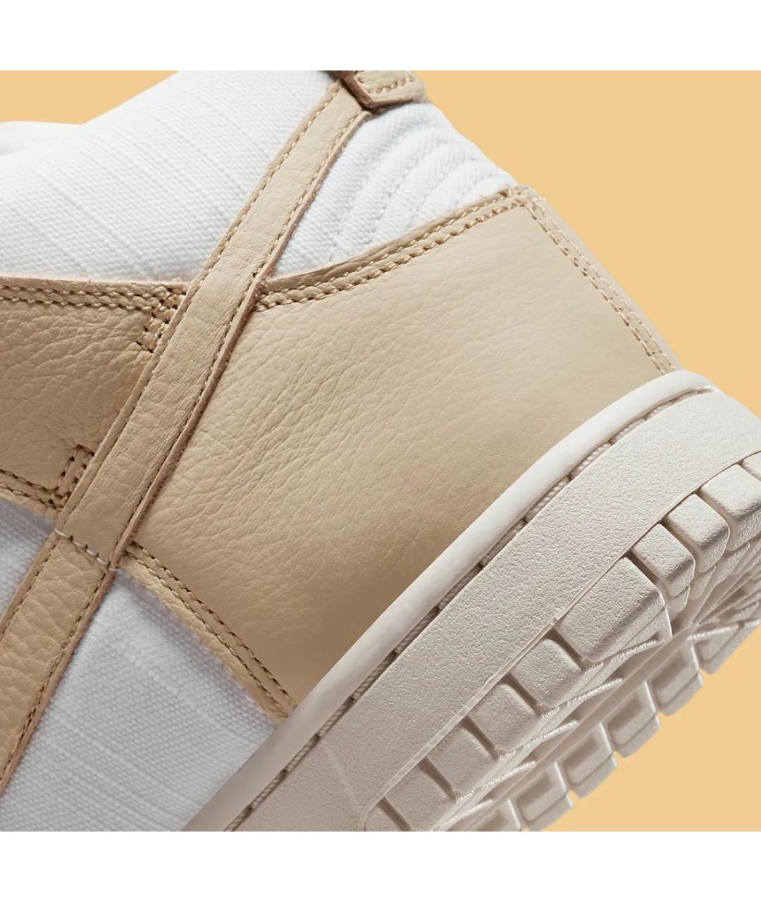 NIKE Бежевые кожаные кеды, фото 7