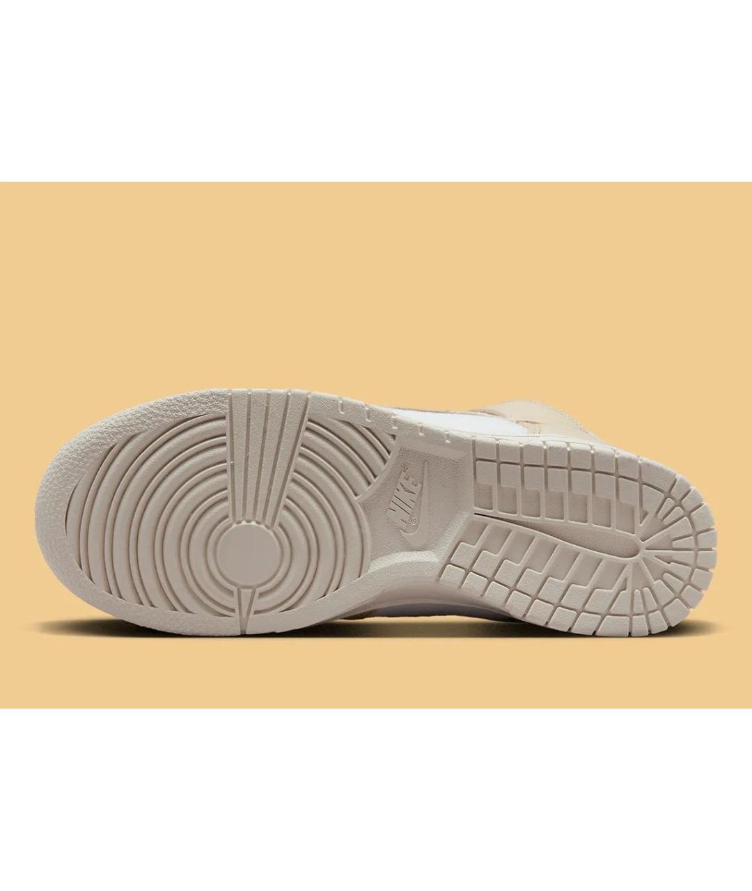 NIKE Бежевые кожаные кеды, фото 6