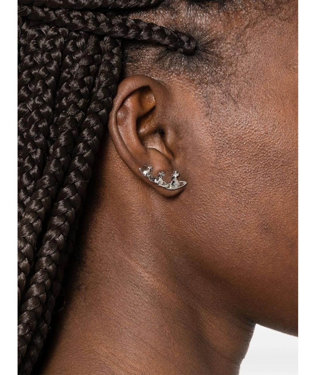 VIVIENNE WESTWOOD Серебряные металлические серьги, фото 2
