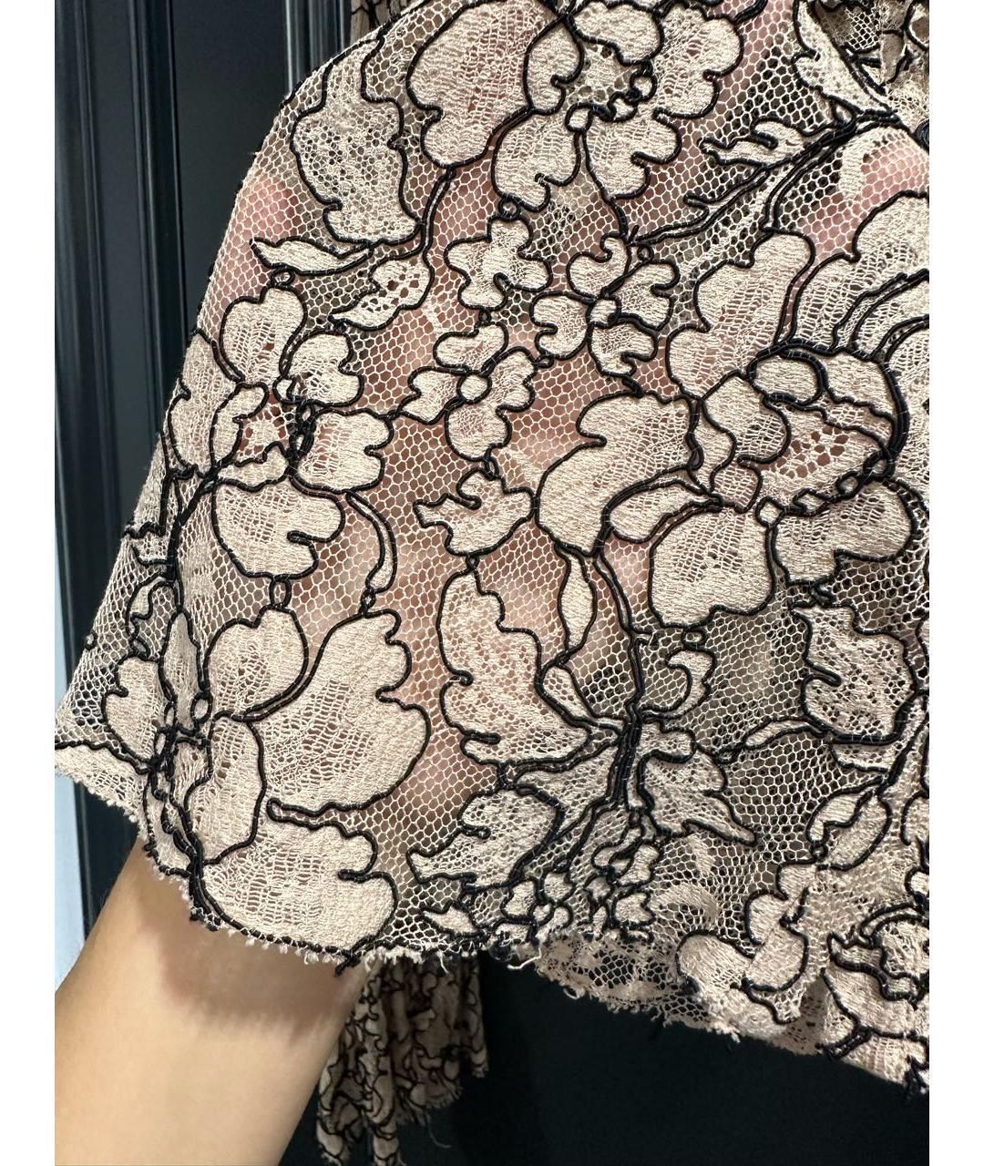 CHANEL Коралловая хлопко-эластановая блузы, фото 5