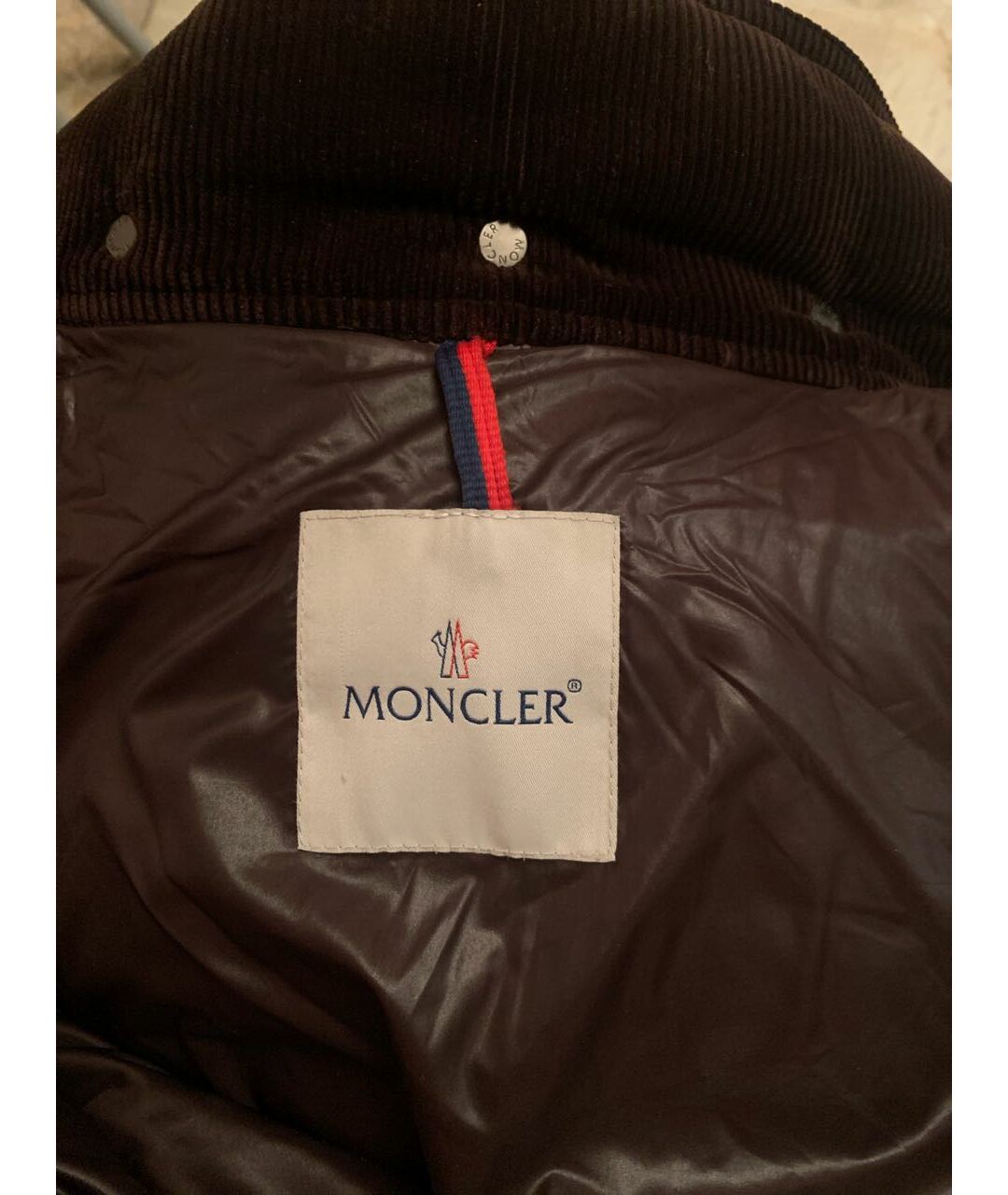 MONCLER Красный пуховик, фото 3