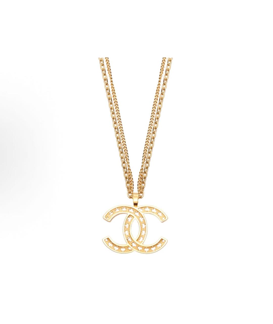CHANEL Золотая металлическая подвеска, фото 2