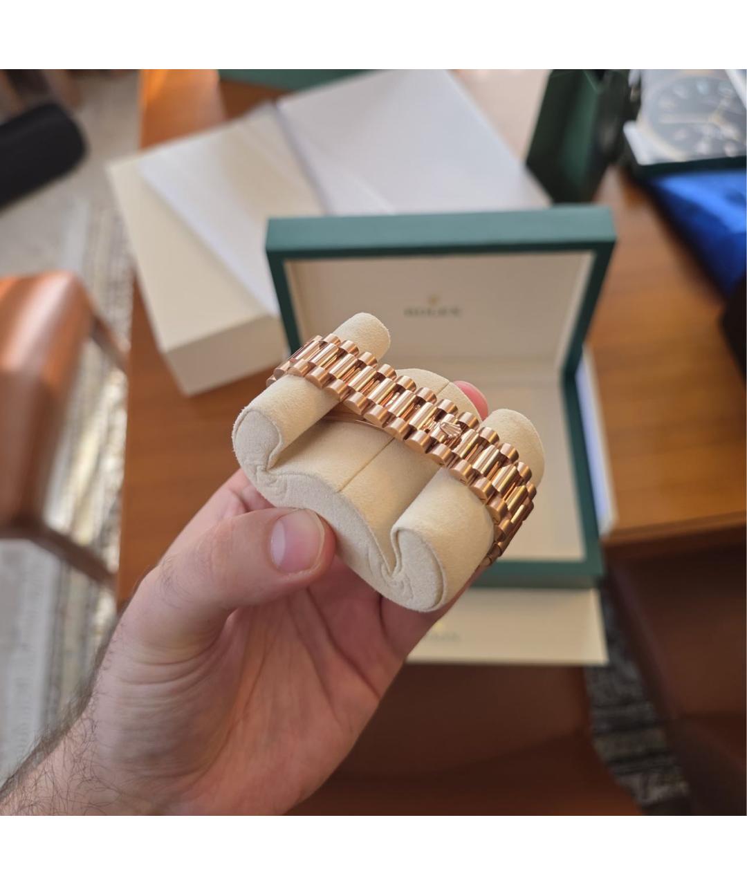 ROLEX Часы из розового золота, фото 3