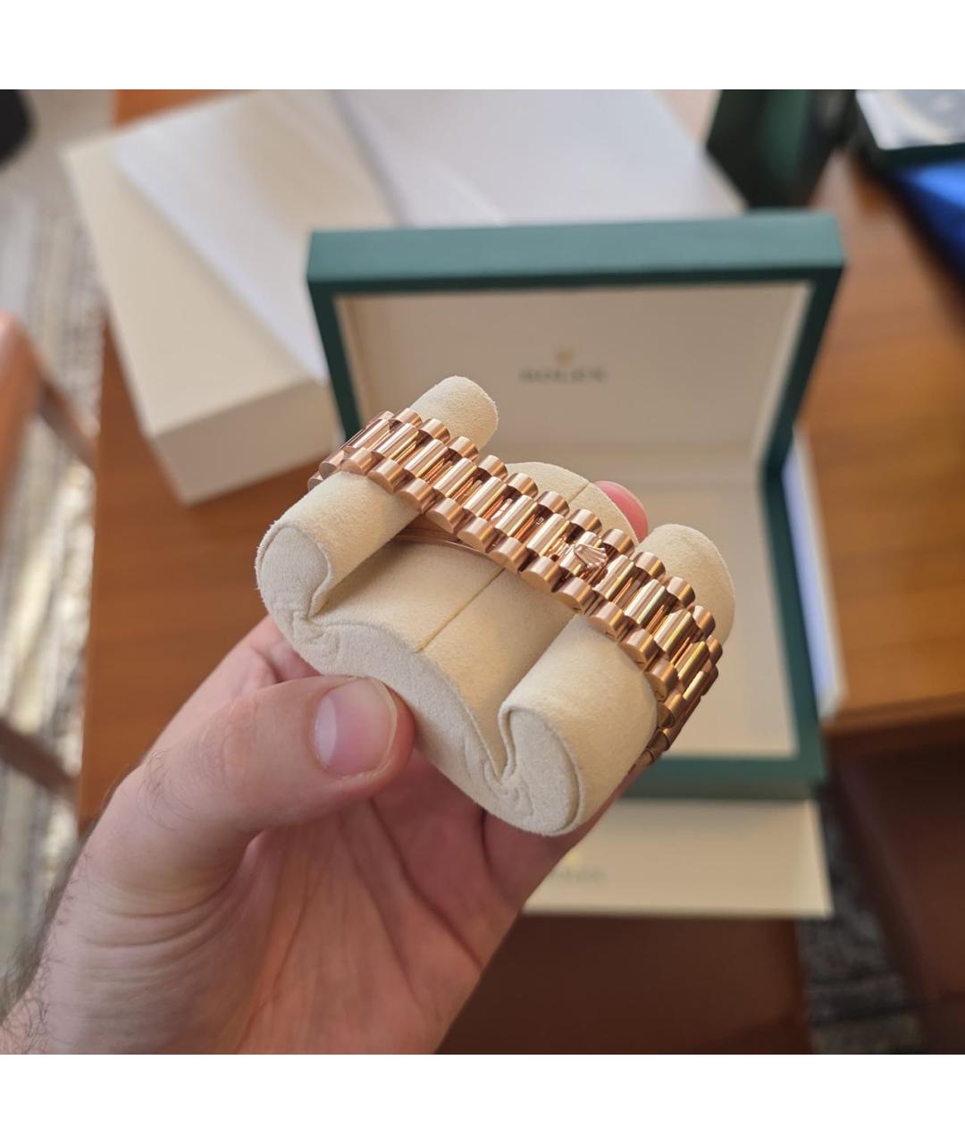 ROLEX Часы из розового золота, фото 5