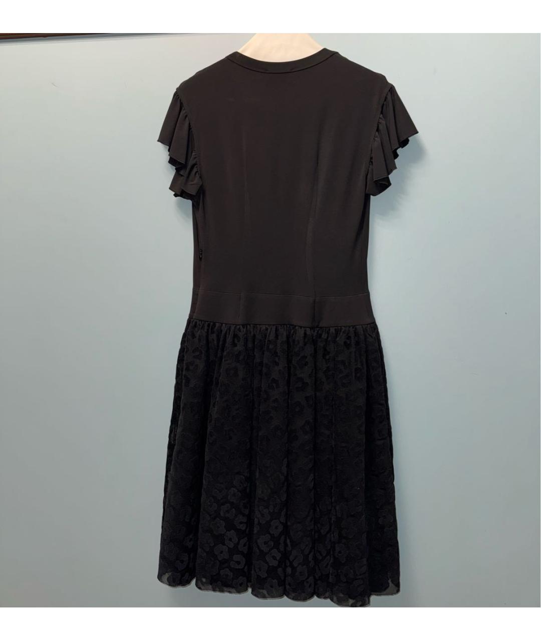 RED VALENTINO Черное полиэстеровое коктейльное платье, фото 2