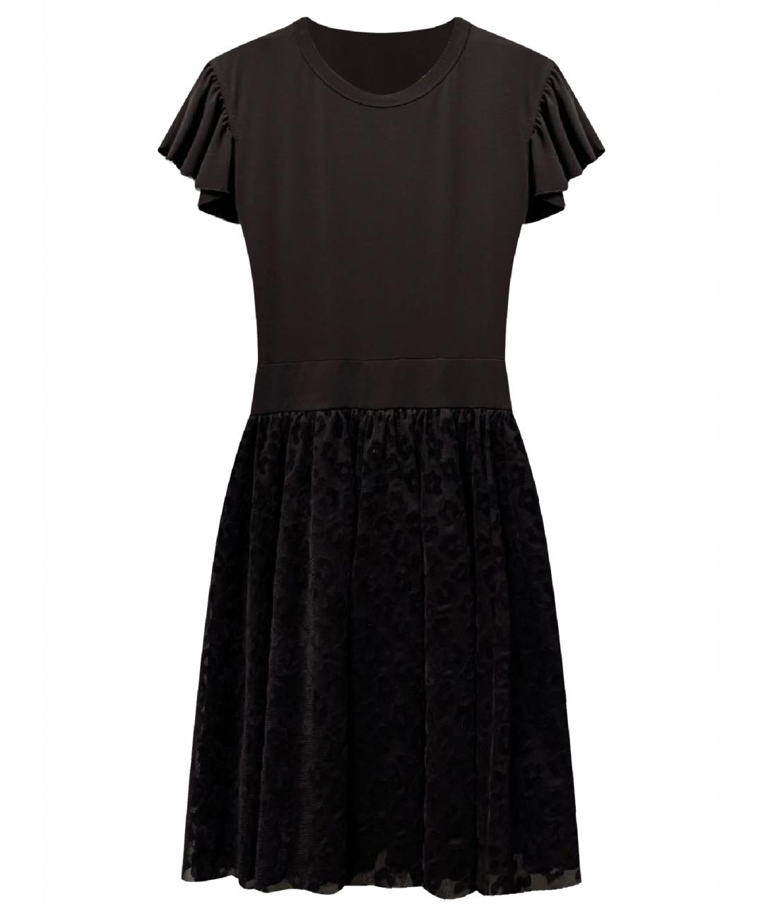 RED VALENTINO Черное полиэстеровое коктейльное платье, фото 1