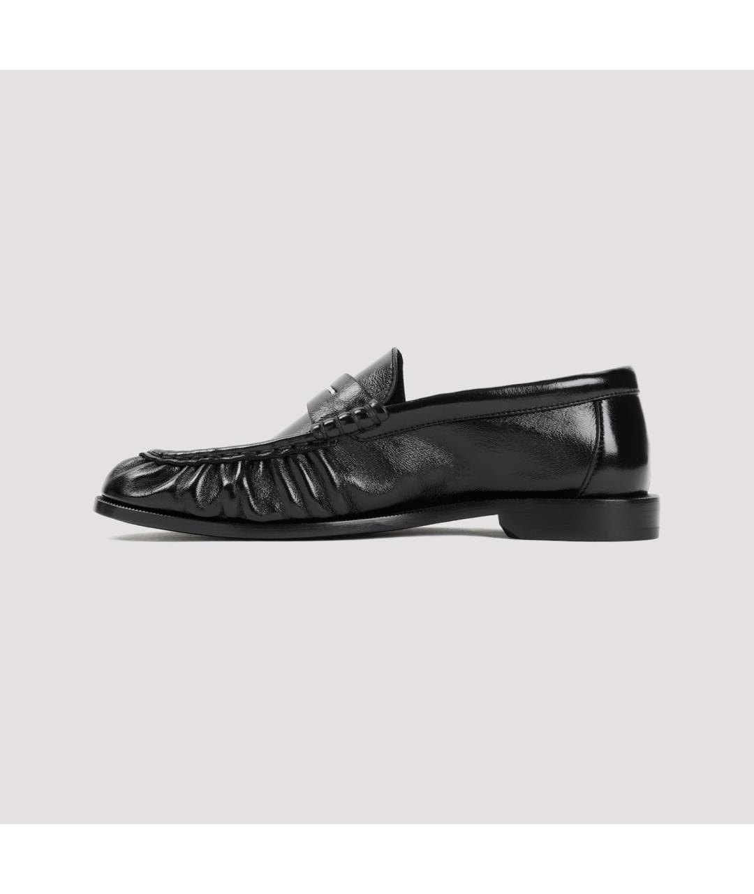 SAINT LAURENT Черные кожаные лоферы, фото 2