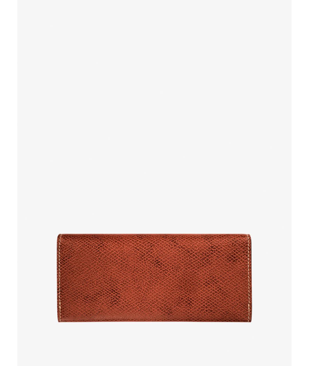 LONGCHAMP Коричневый кожаный кошелек, фото 2