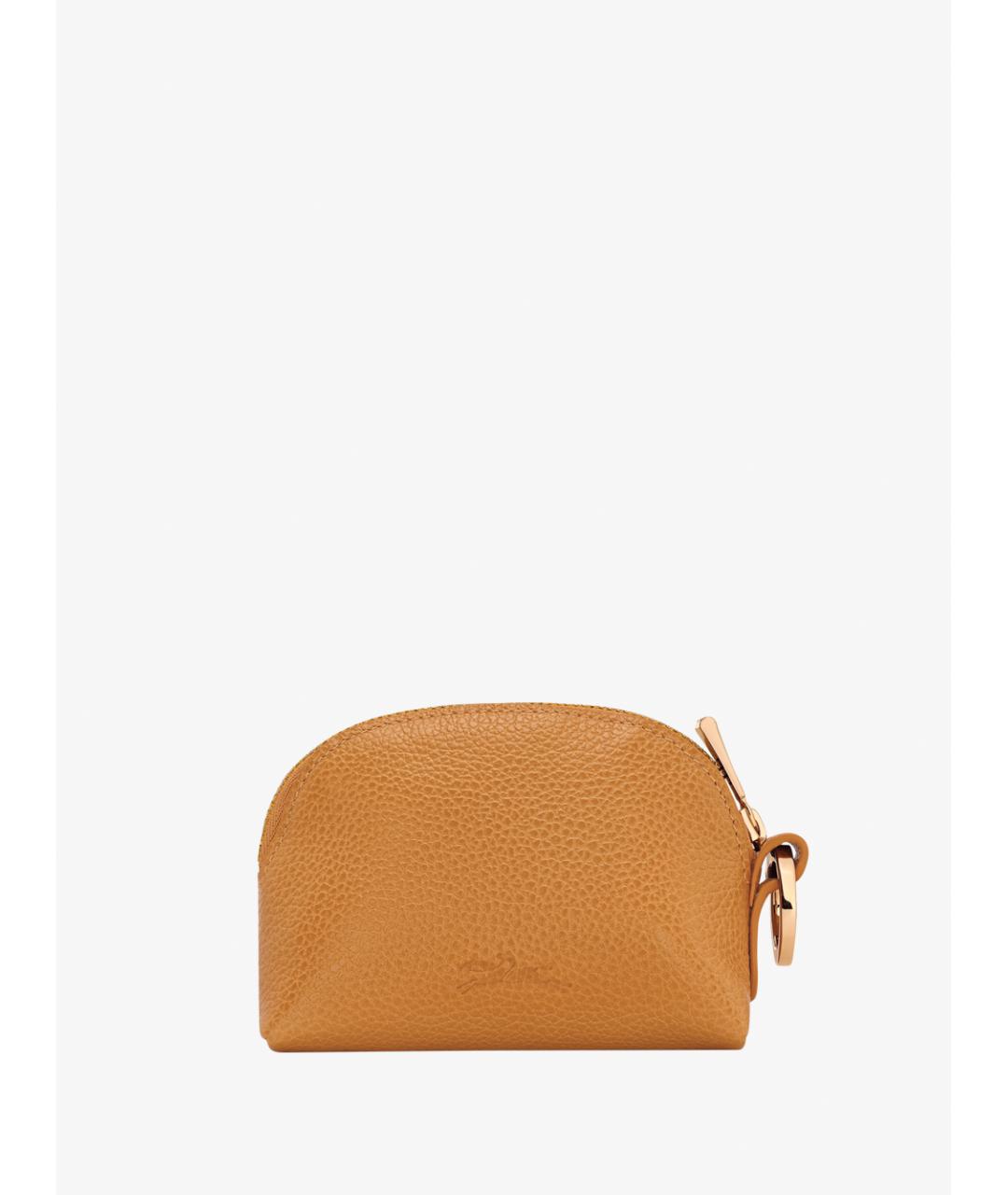 LONGCHAMP Горчичный кожаный кошелек, фото 2