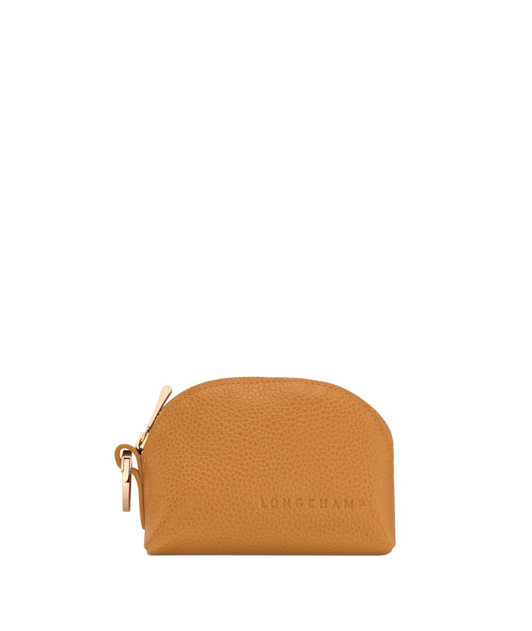 LONGCHAMP Горчичный кожаный кошелек, фото 1