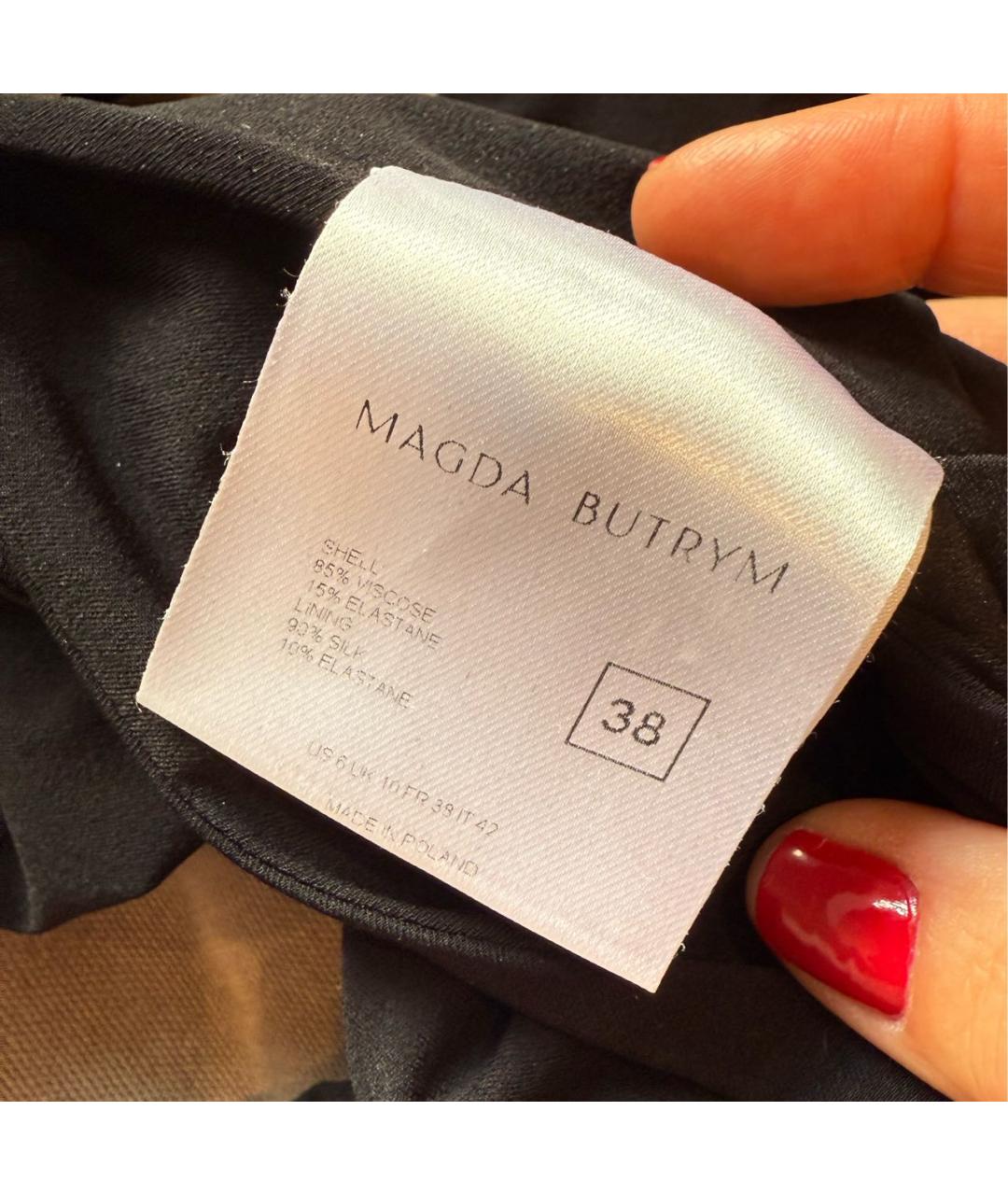 MAGDA BUTRYM Черное вискозное боди, фото 5