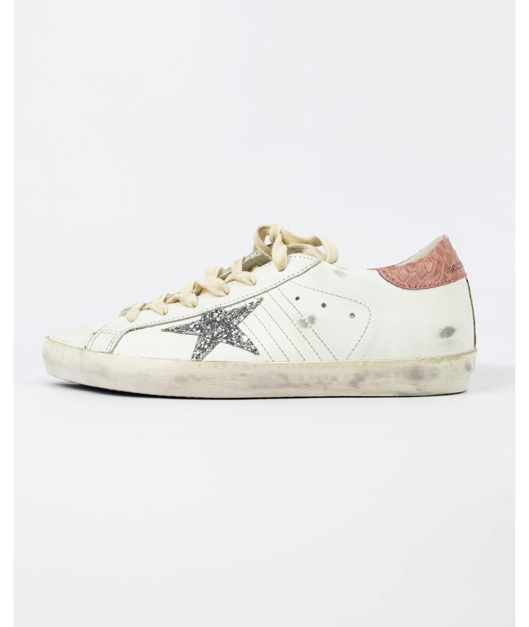 GOLDEN GOOSE DELUXE BRAND Белые кожаные кеды, фото 5