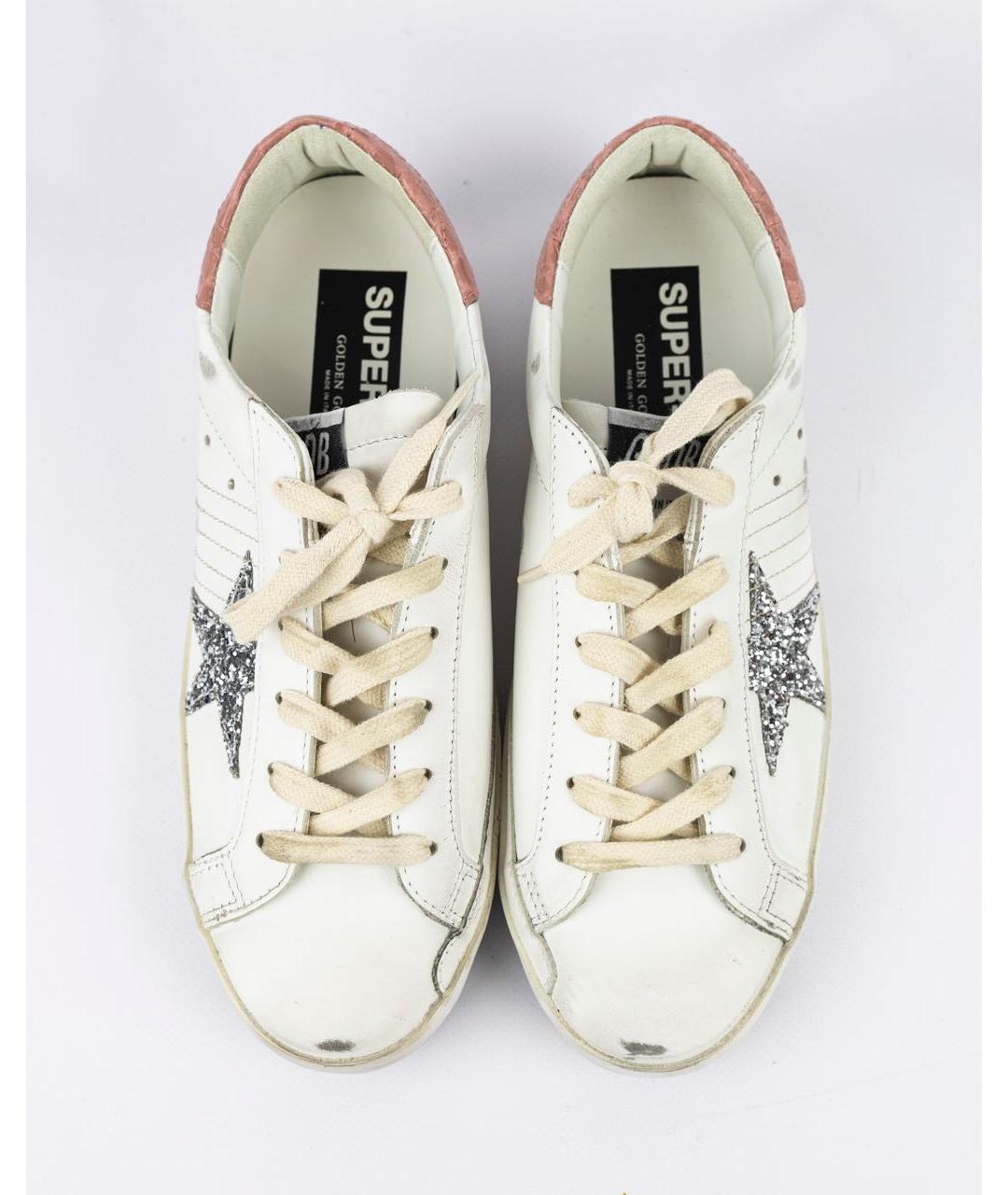 GOLDEN GOOSE DELUXE BRAND Белые кожаные кеды, фото 3