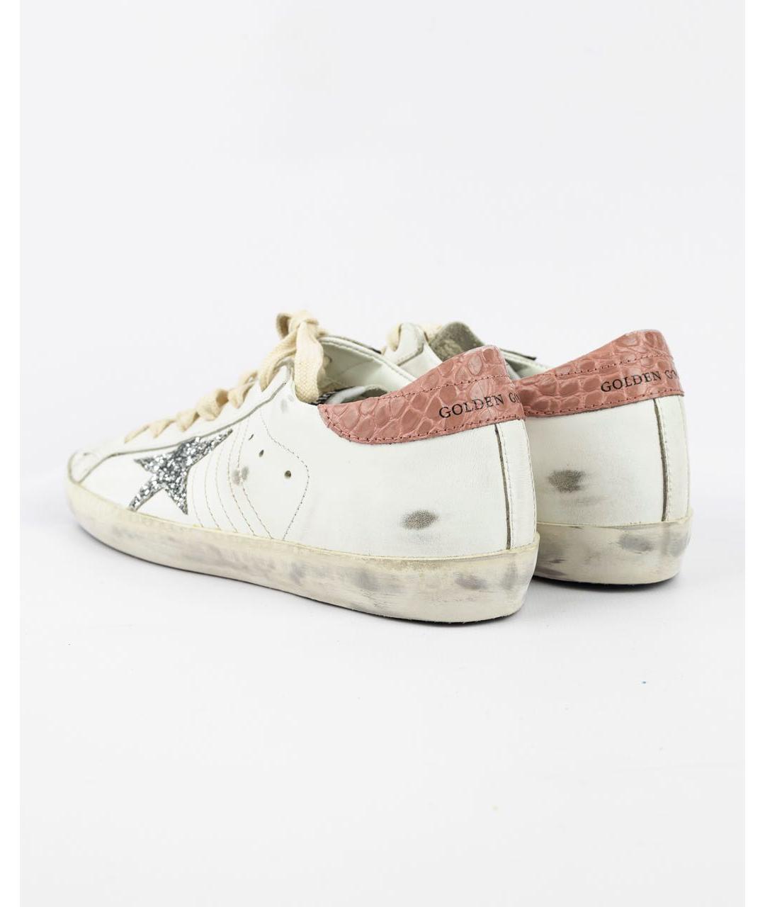 GOLDEN GOOSE DELUXE BRAND Белые кожаные кеды, фото 2