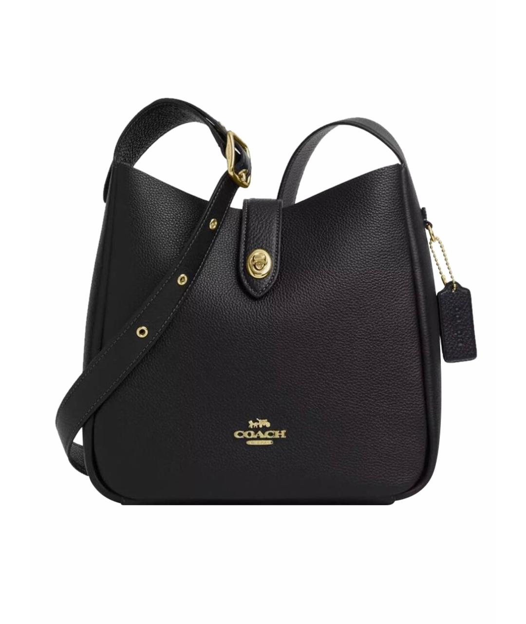 COACH Черная кожаная сумка тоут, фото 1