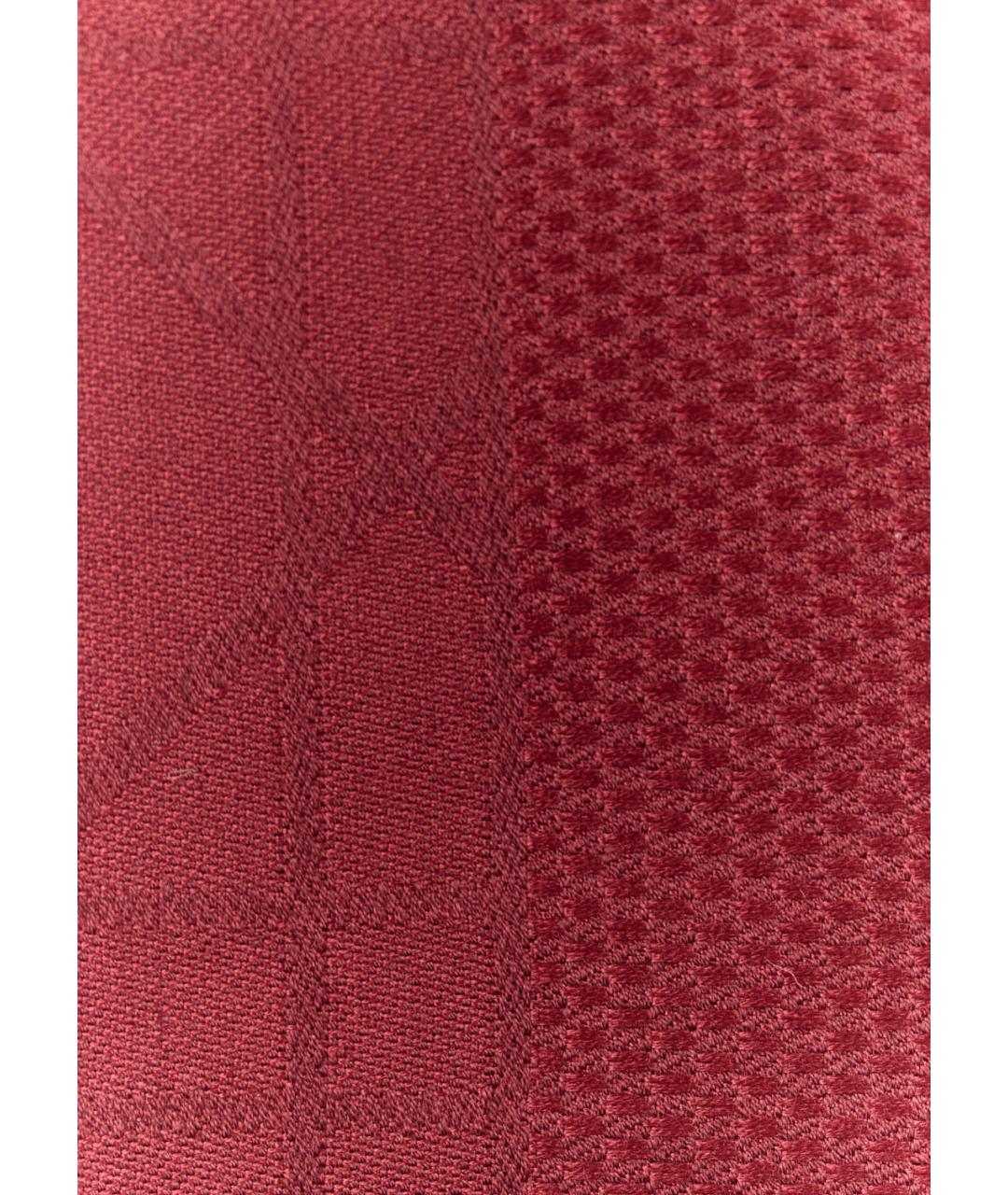 CHRISTIAN DIOR Бордовый шелковый платок, фото 4