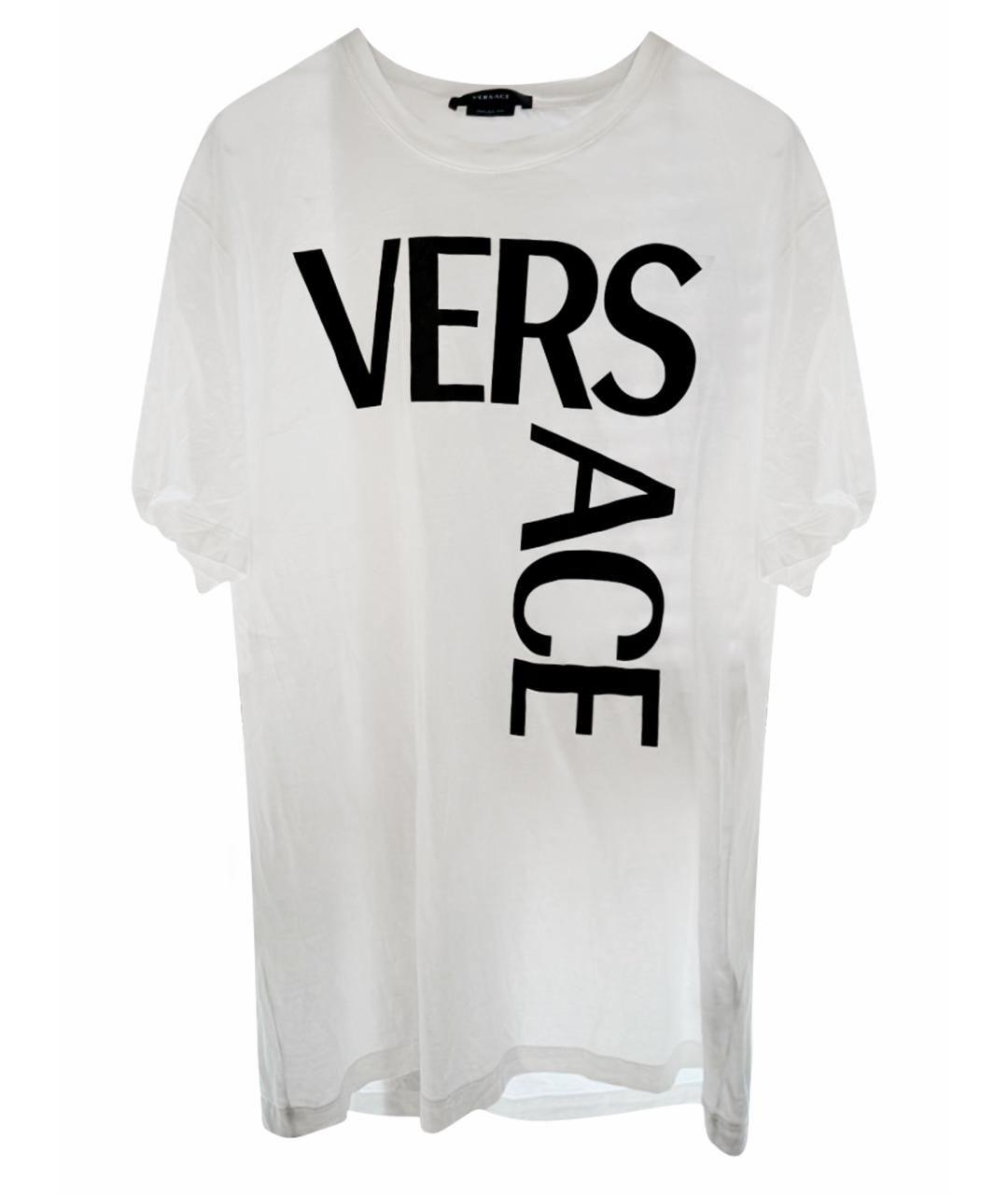 VERSACE Белая хлопковая футболка, фото 1