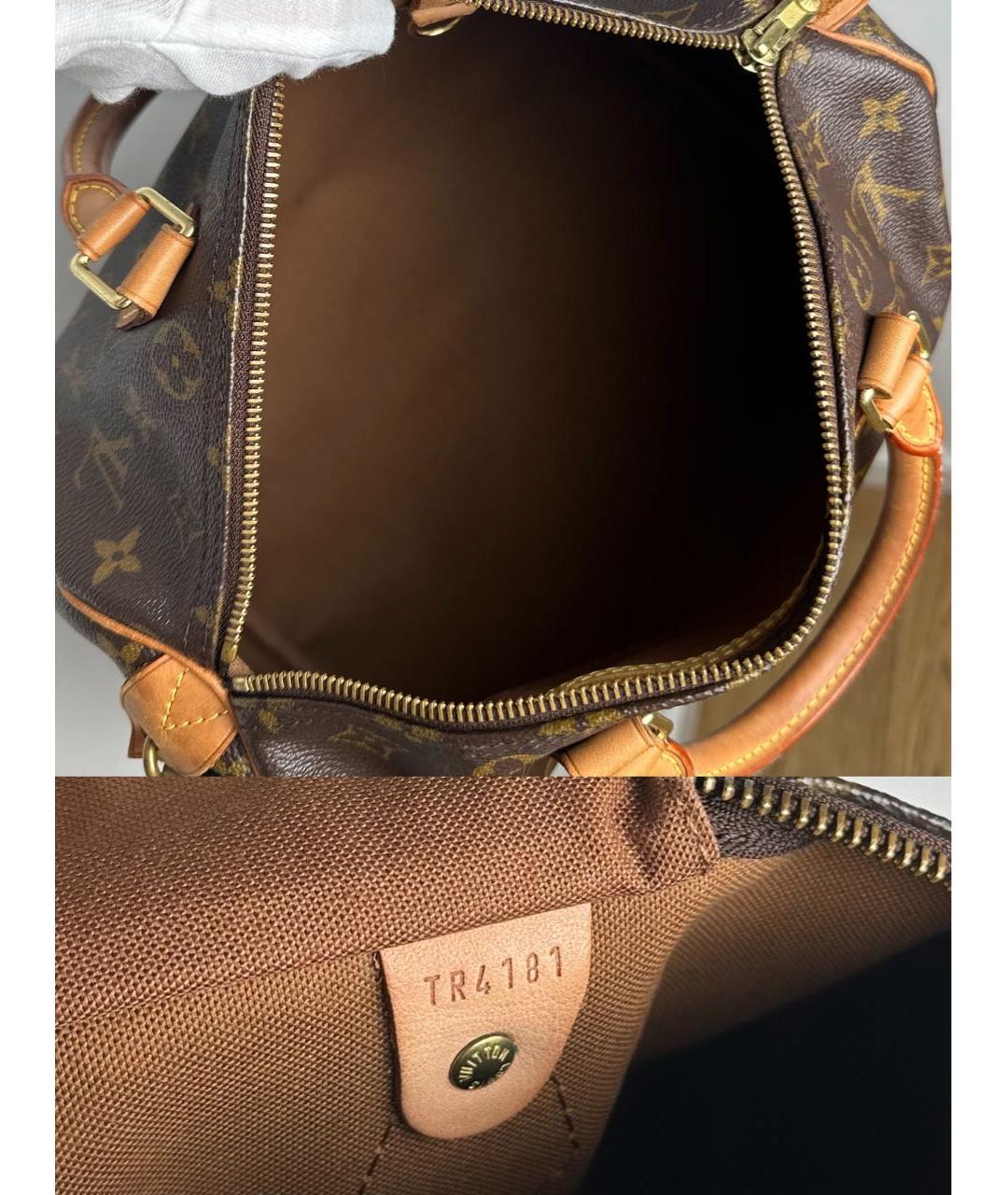 LOUIS VUITTON Коричневая сумка с короткими ручками, фото 8