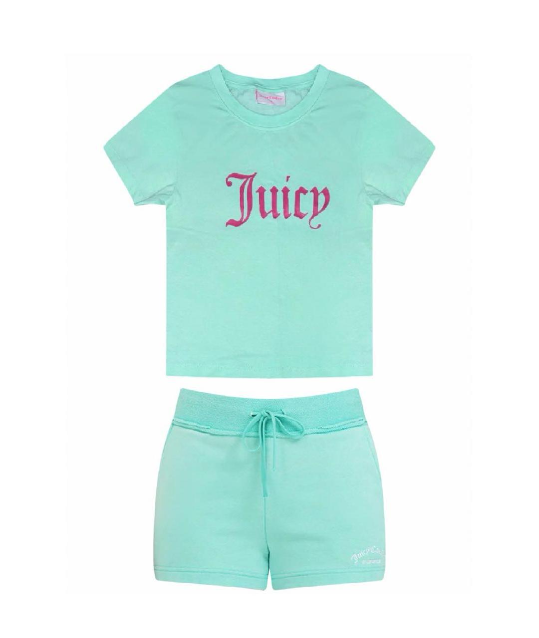 JUICY COUTURE Зеленый хлопковый спортивные костюмы, фото 1