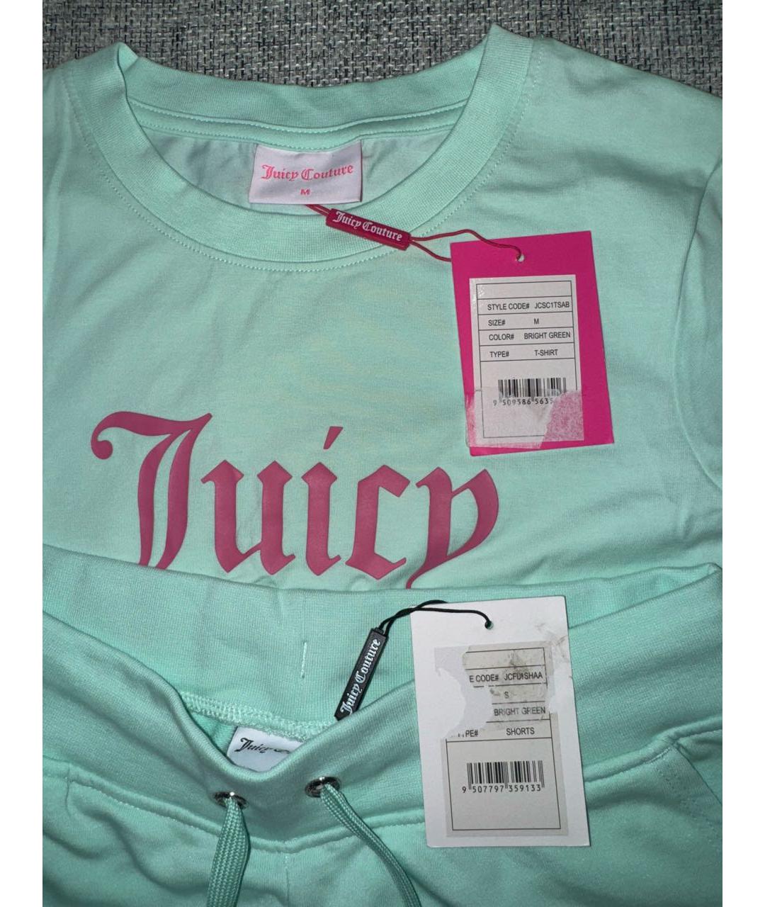 JUICY COUTURE Зеленый хлопковый спортивные костюмы, фото 4