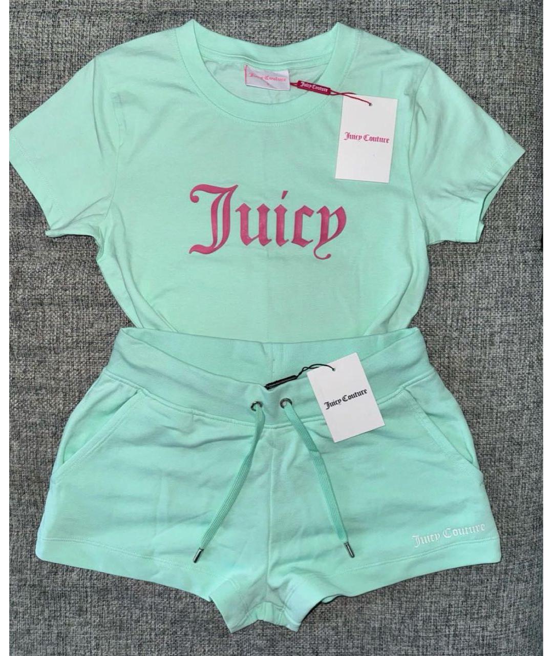 JUICY COUTURE Зеленый хлопковый спортивные костюмы, фото 2