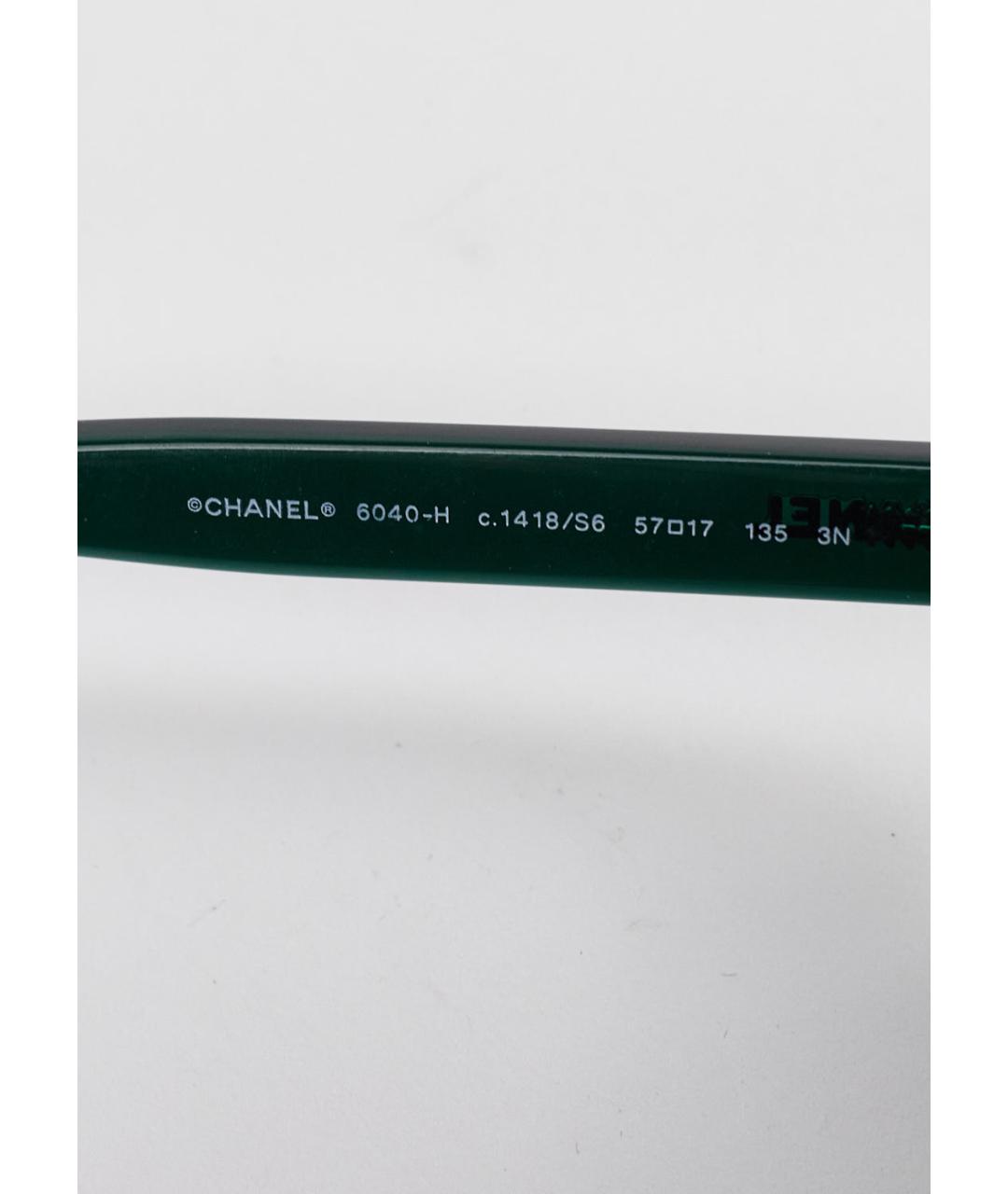 CHANEL Черные пластиковые солнцезащитные очки, фото 5